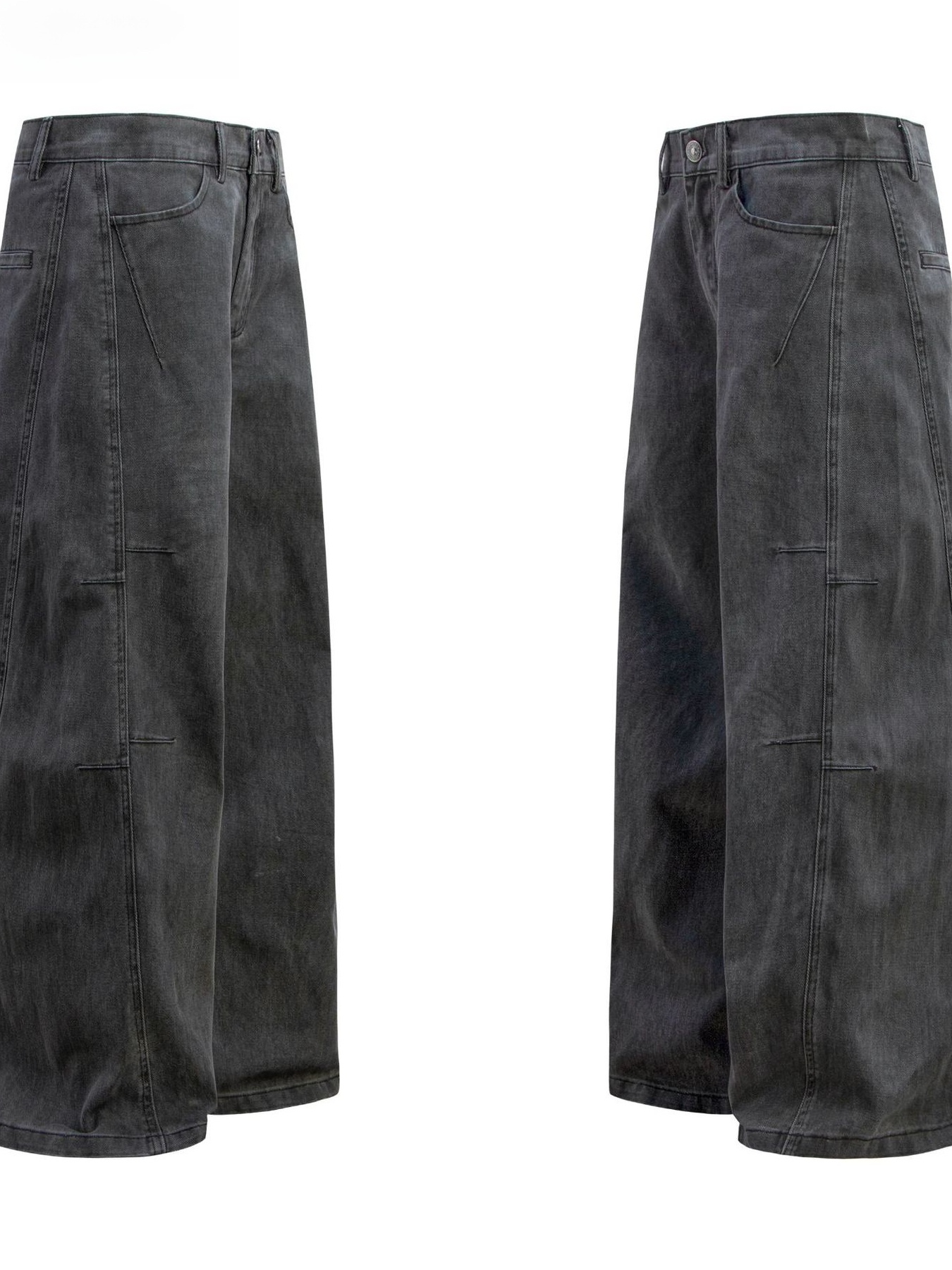 Men's Washed Wide Leg Pants