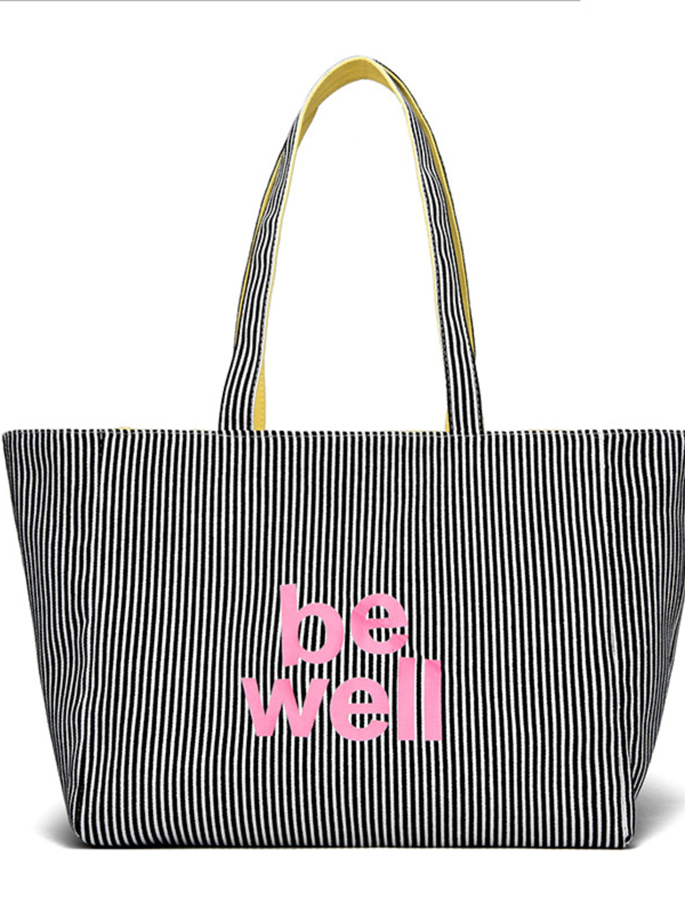 Striped Canvas Duffel Bag 4