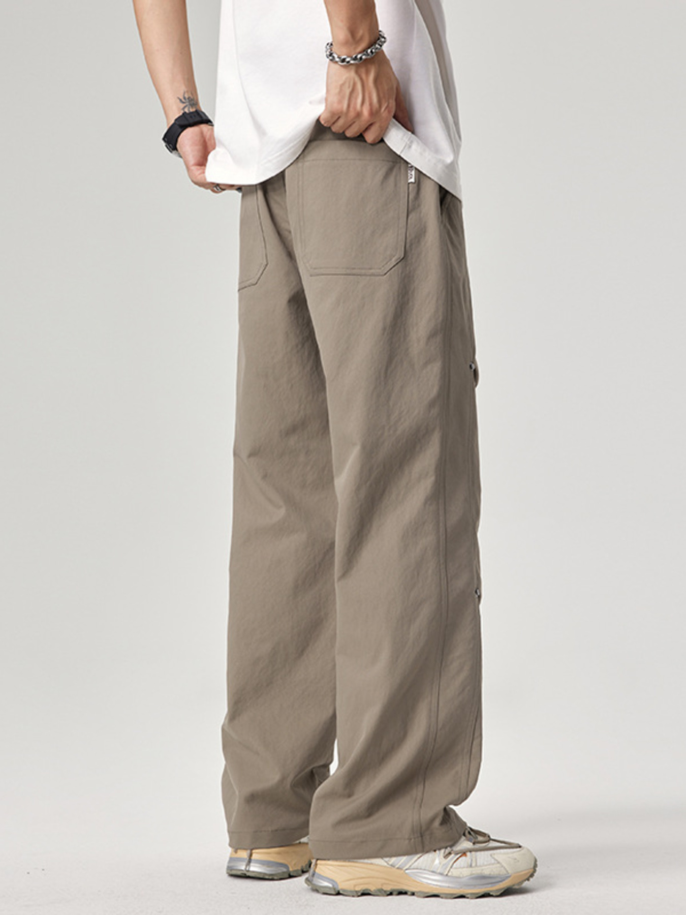 Men's Plus Size Wide Leg Pants