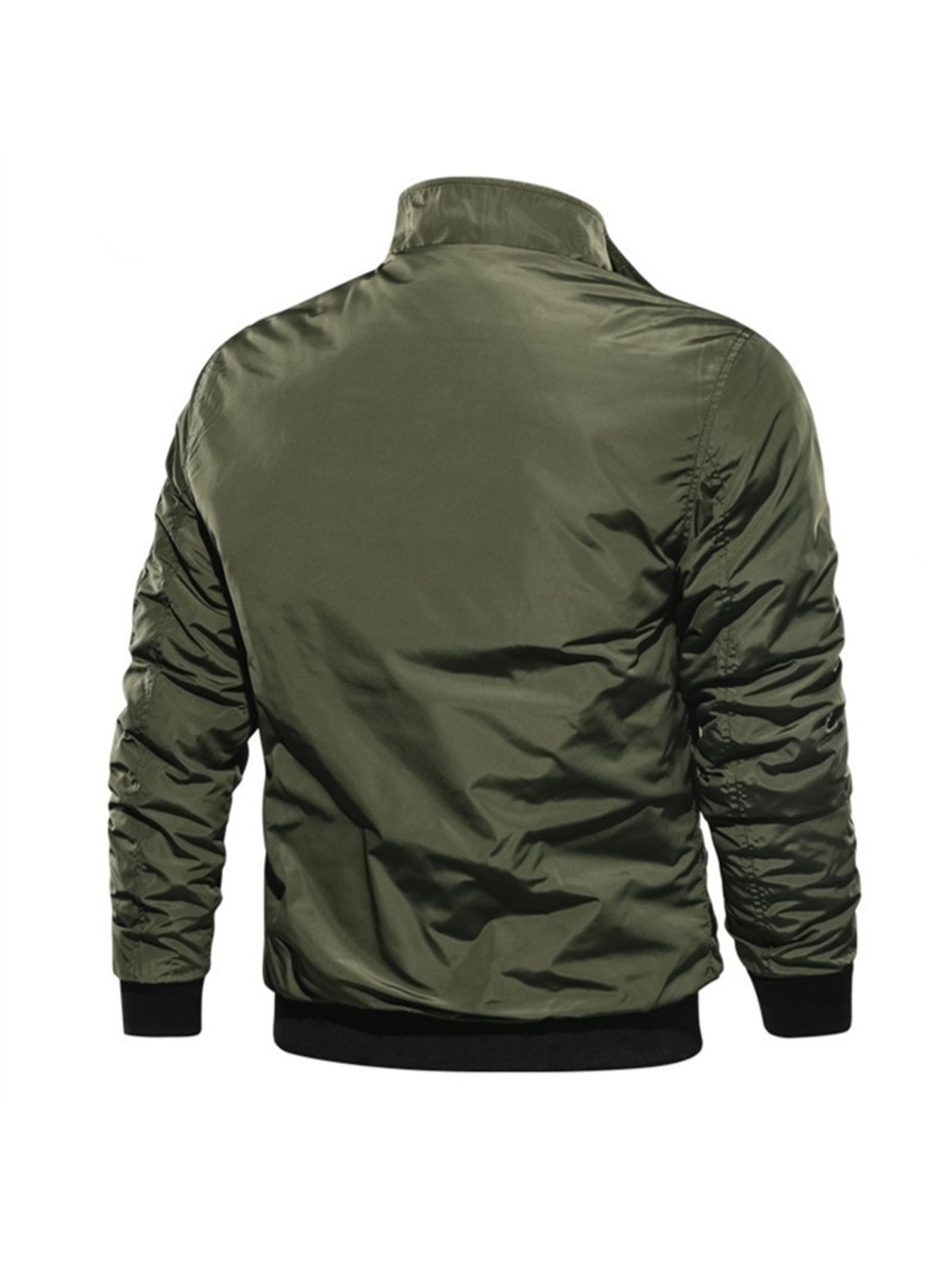 Men's Plus Size Zip Up Lightweight Bomber Jacket
