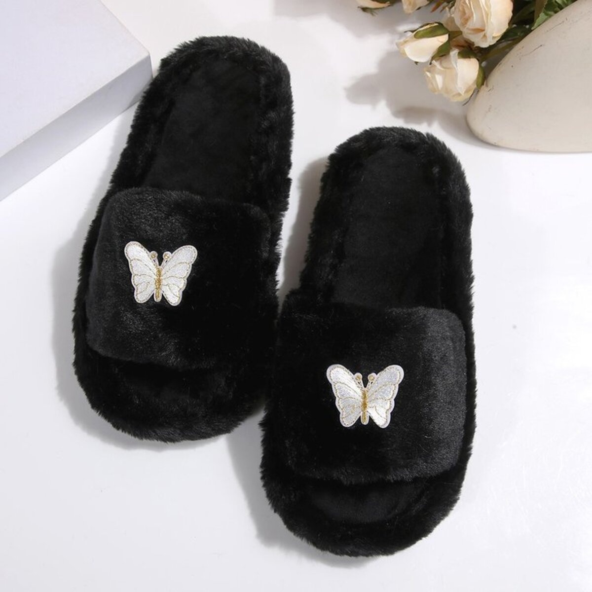 Butterfly Open Toe Slippers