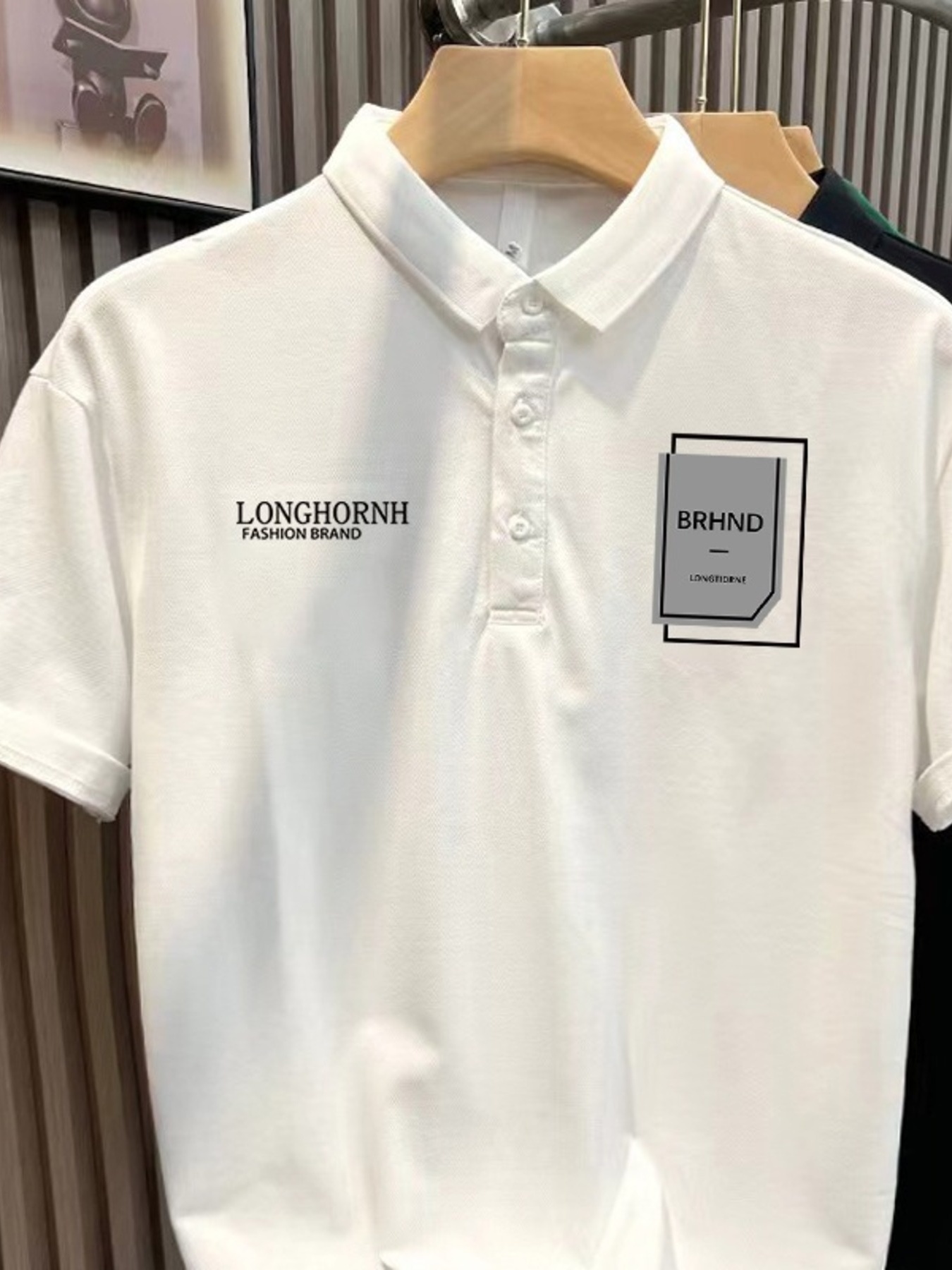 Men's Plus Size Short Sleeve Graphic Polo