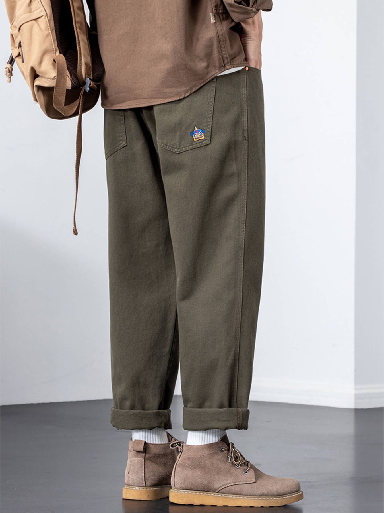 Men's Plus Size Wide Leg Pants