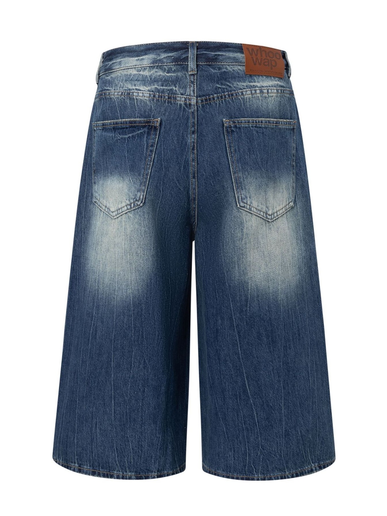 Men's Washed Denim Bermuda Shorts