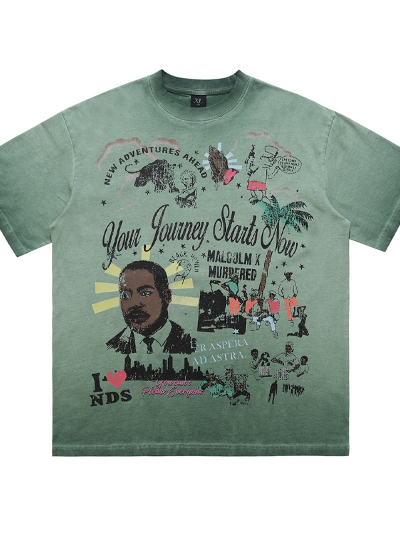 Men's Graphic Round Neck T-Shirt