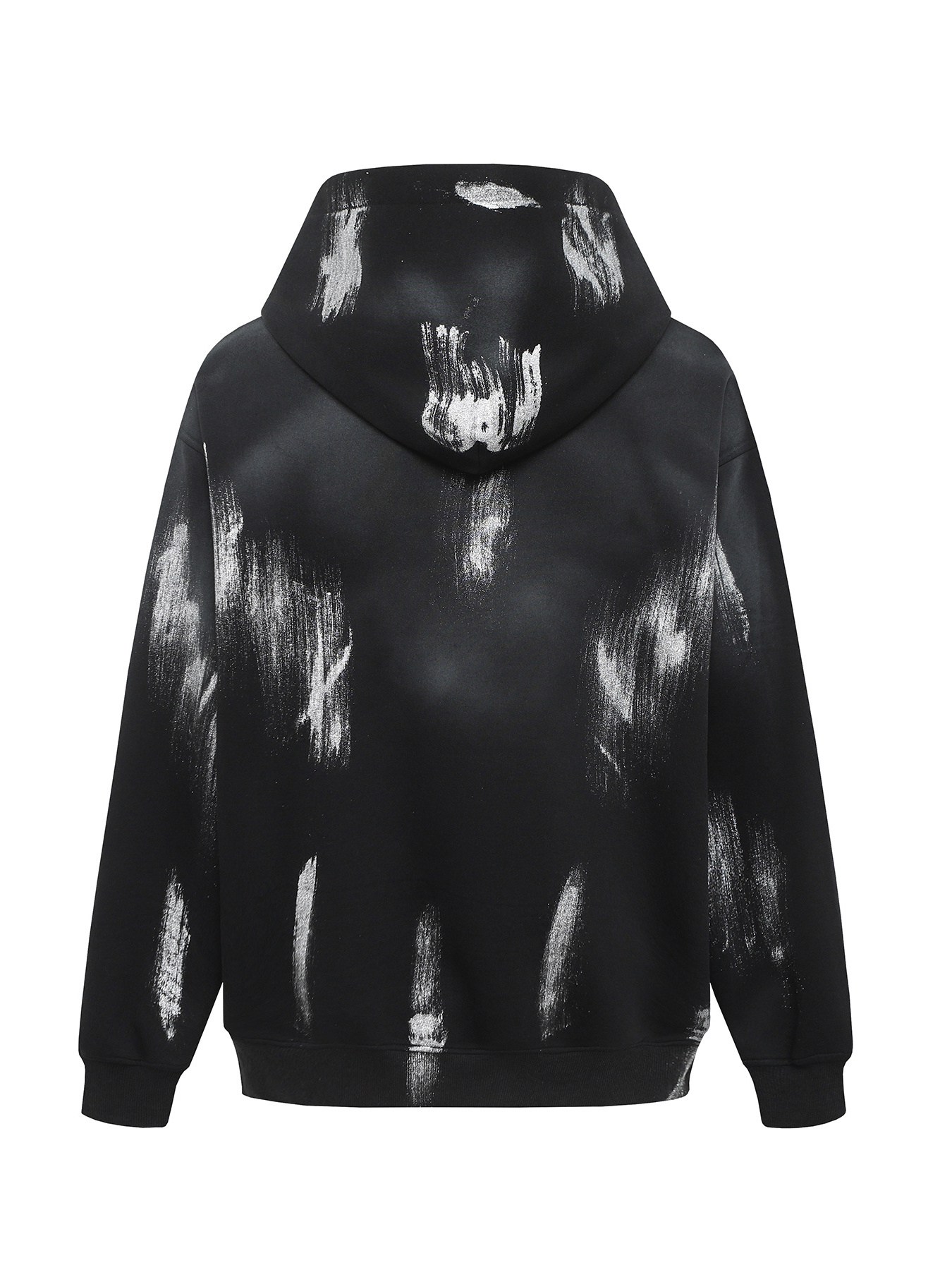Men's Gothic Spider Web Graffiti Print Hoodie