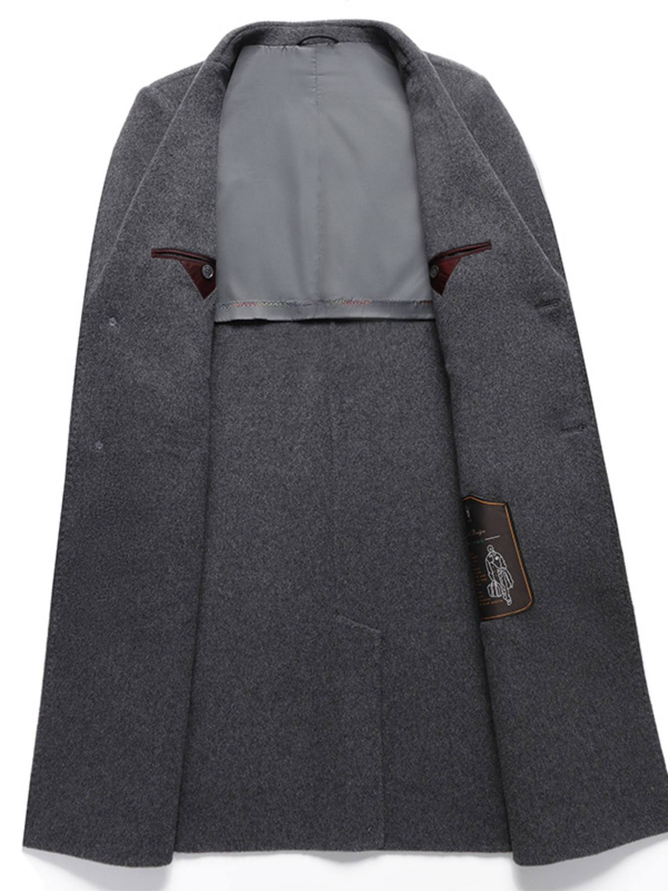 Men's Plus Size Lapel Collar Long Coat