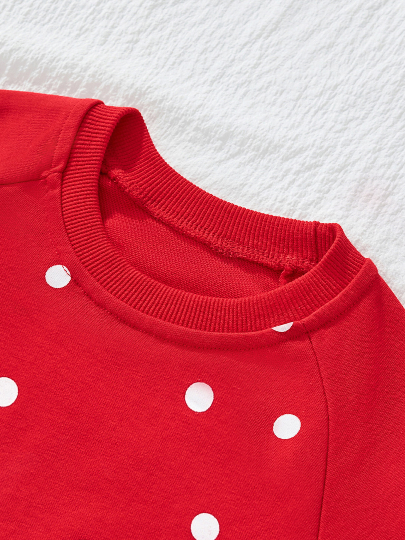 Children's Cute Bunny Polka Dot Sweatshirt