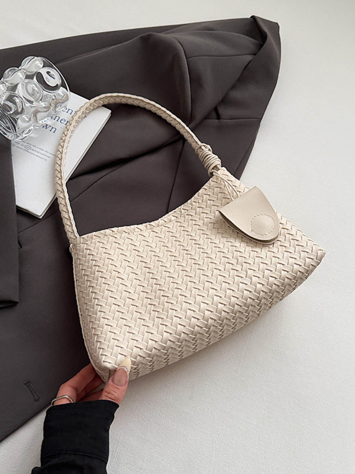 Woven Lightweight Shoulder Bag
