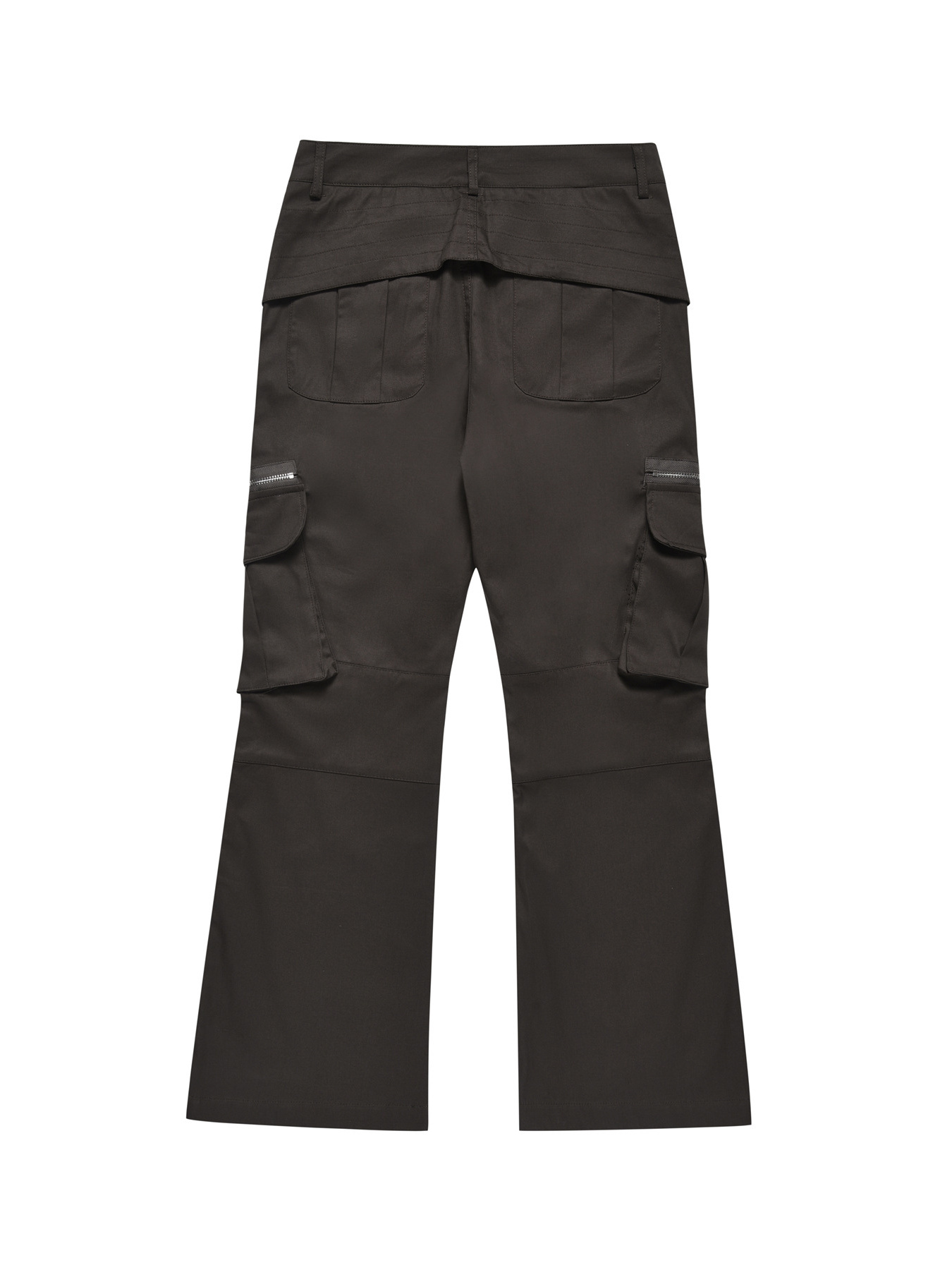 Men's Multi-Pocket Flared Cargo Pants