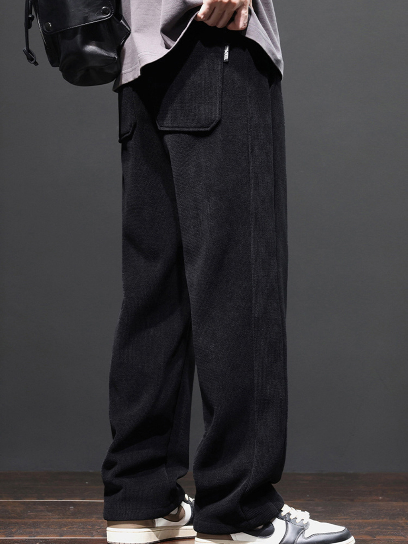 Men's Plus Size Wide Leg Pants