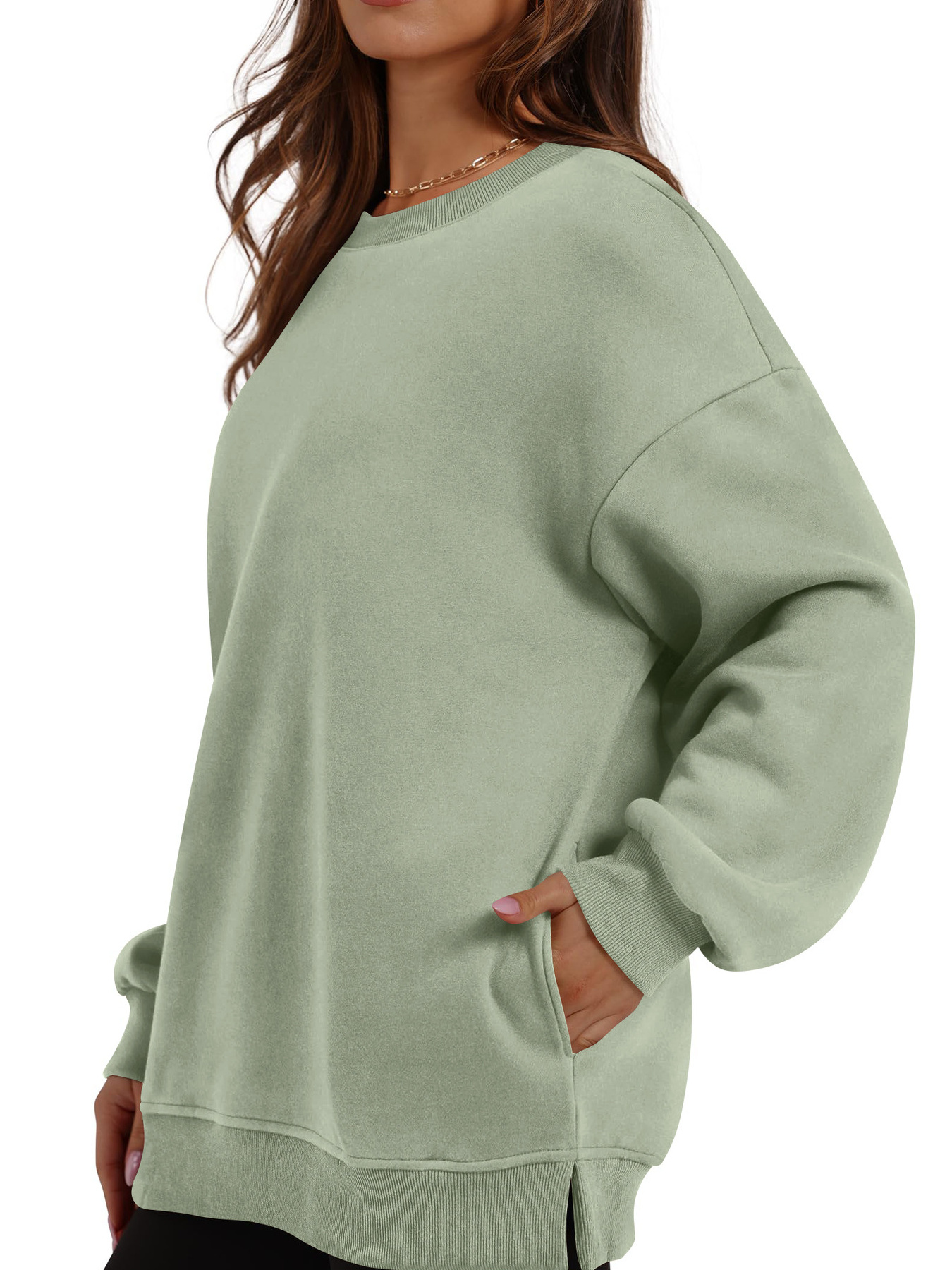 Oversized Long Sleeve Crewneck Sweatshirt