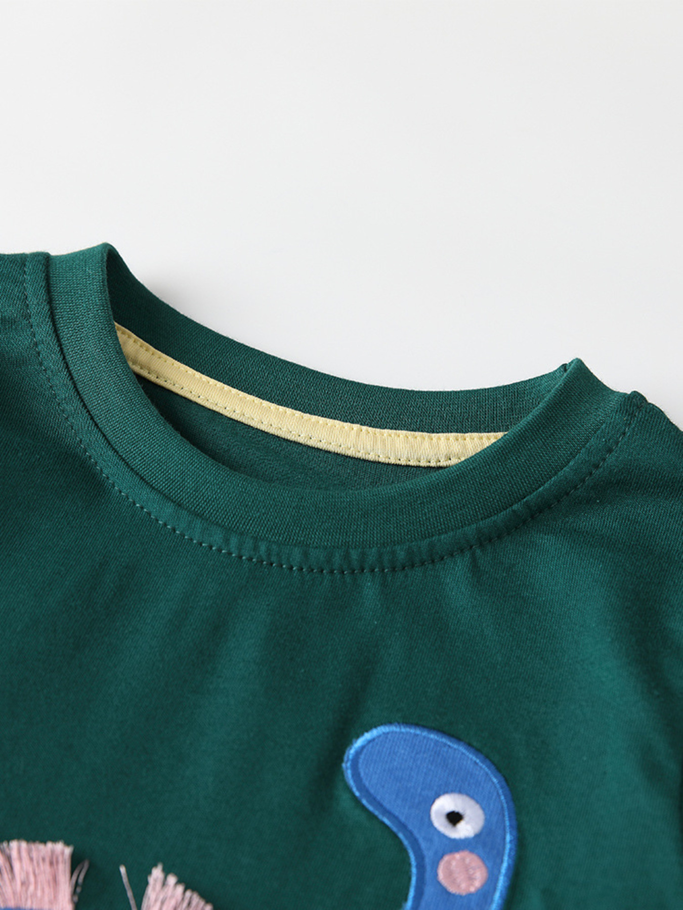 Children's Dinosaur Applique Long Sleeve Top and Pants Set