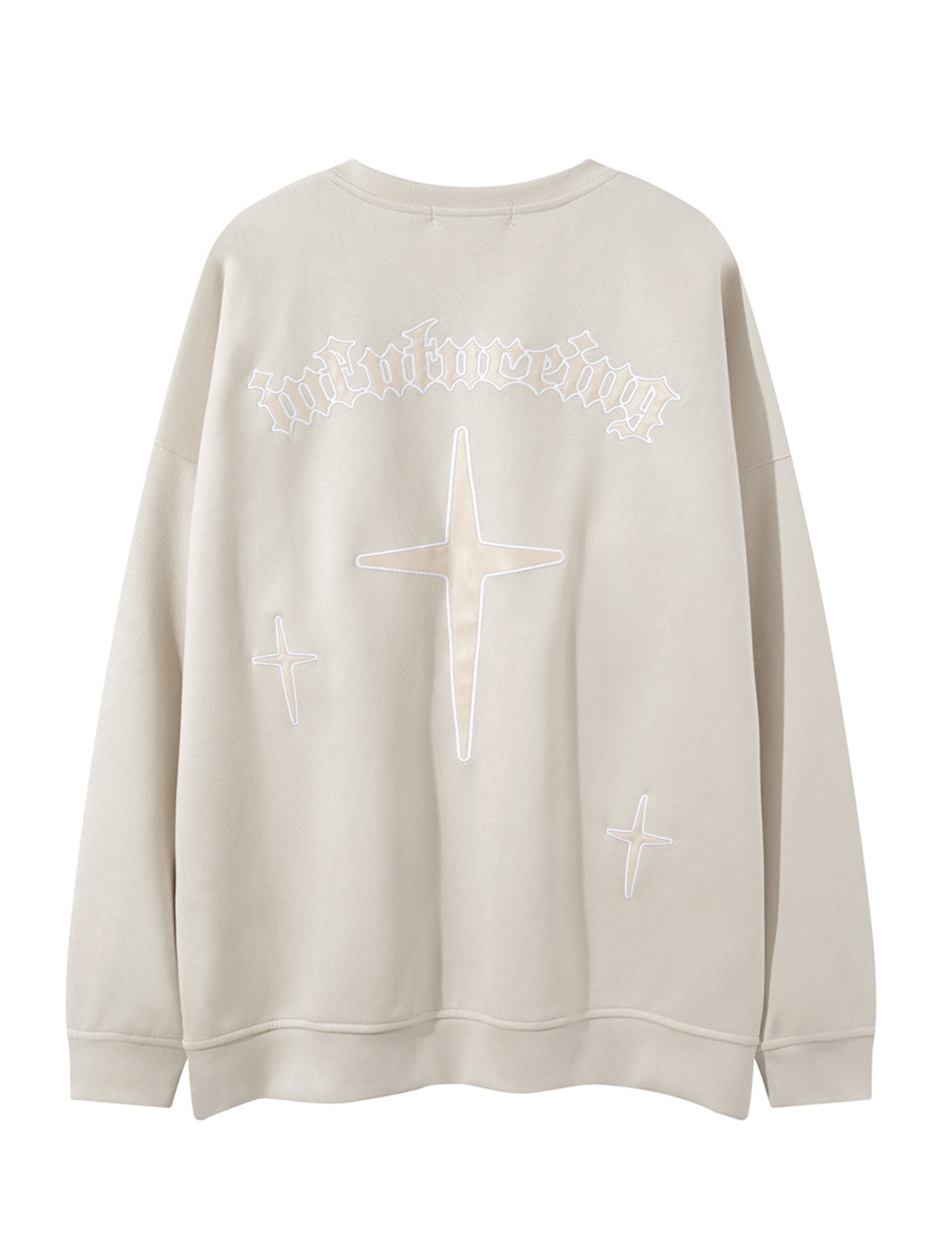 Men's Cross Letter Graphic Oversized Sweatshirt