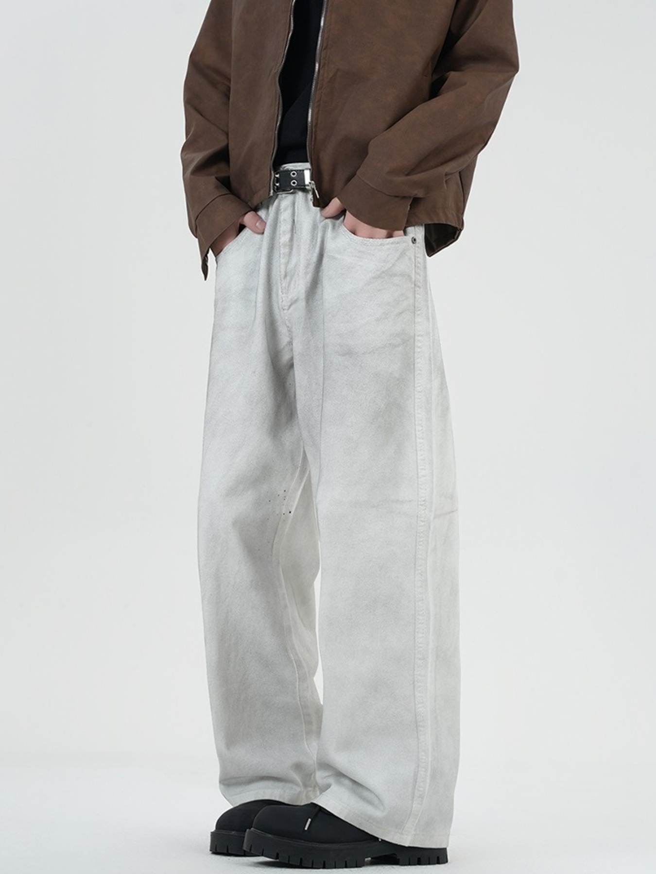 Men's Full Size Wide Leg Jeans Plus Size