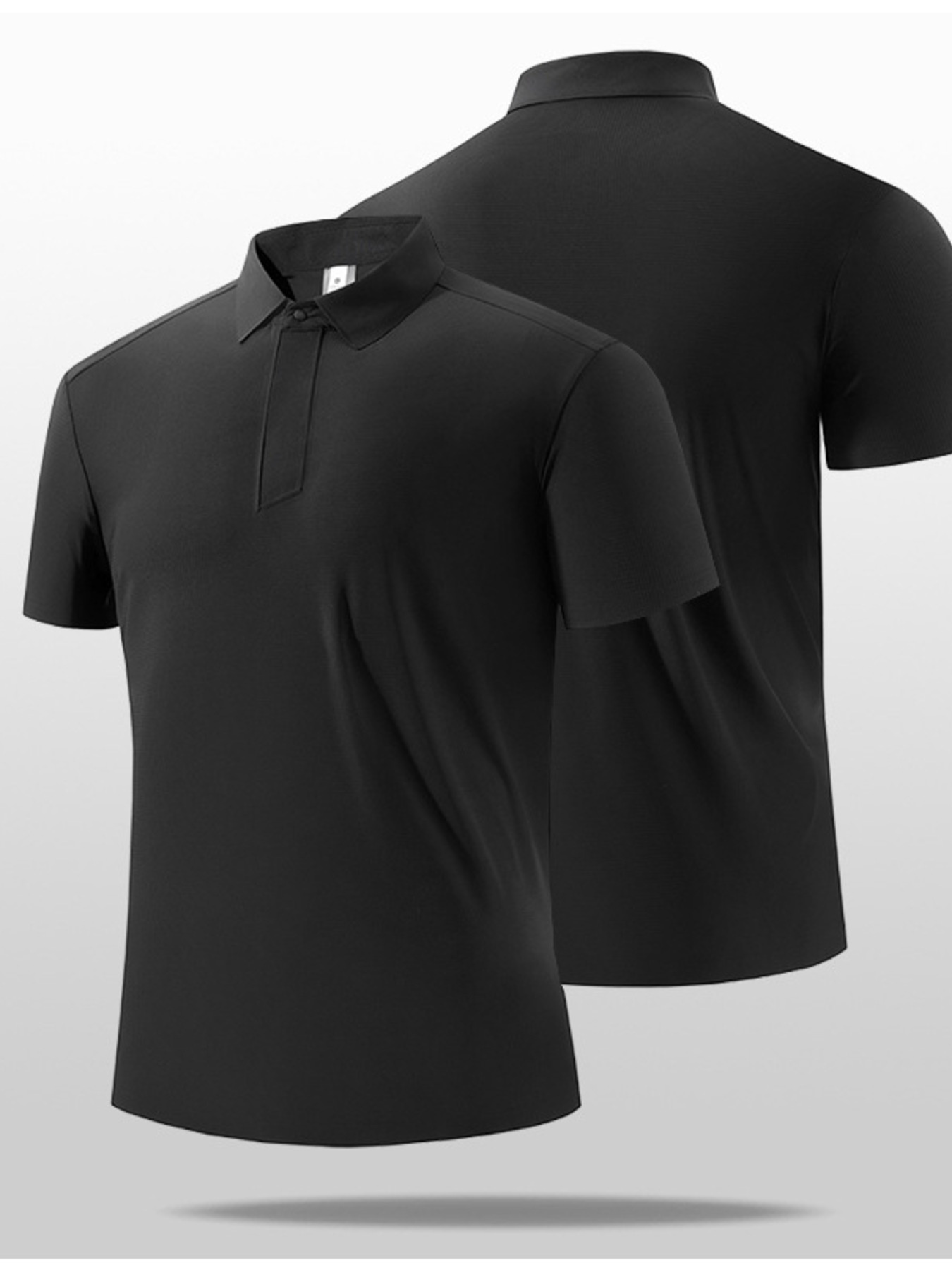 Men's Plus Size Collared Neck Short Sleeve Polo