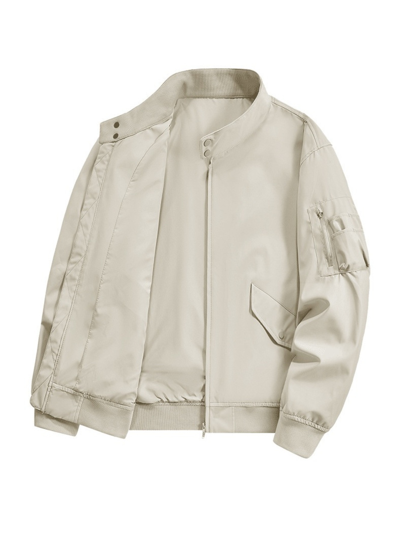 Men's Plus Size Casual Lightweight Zip Up Jacket