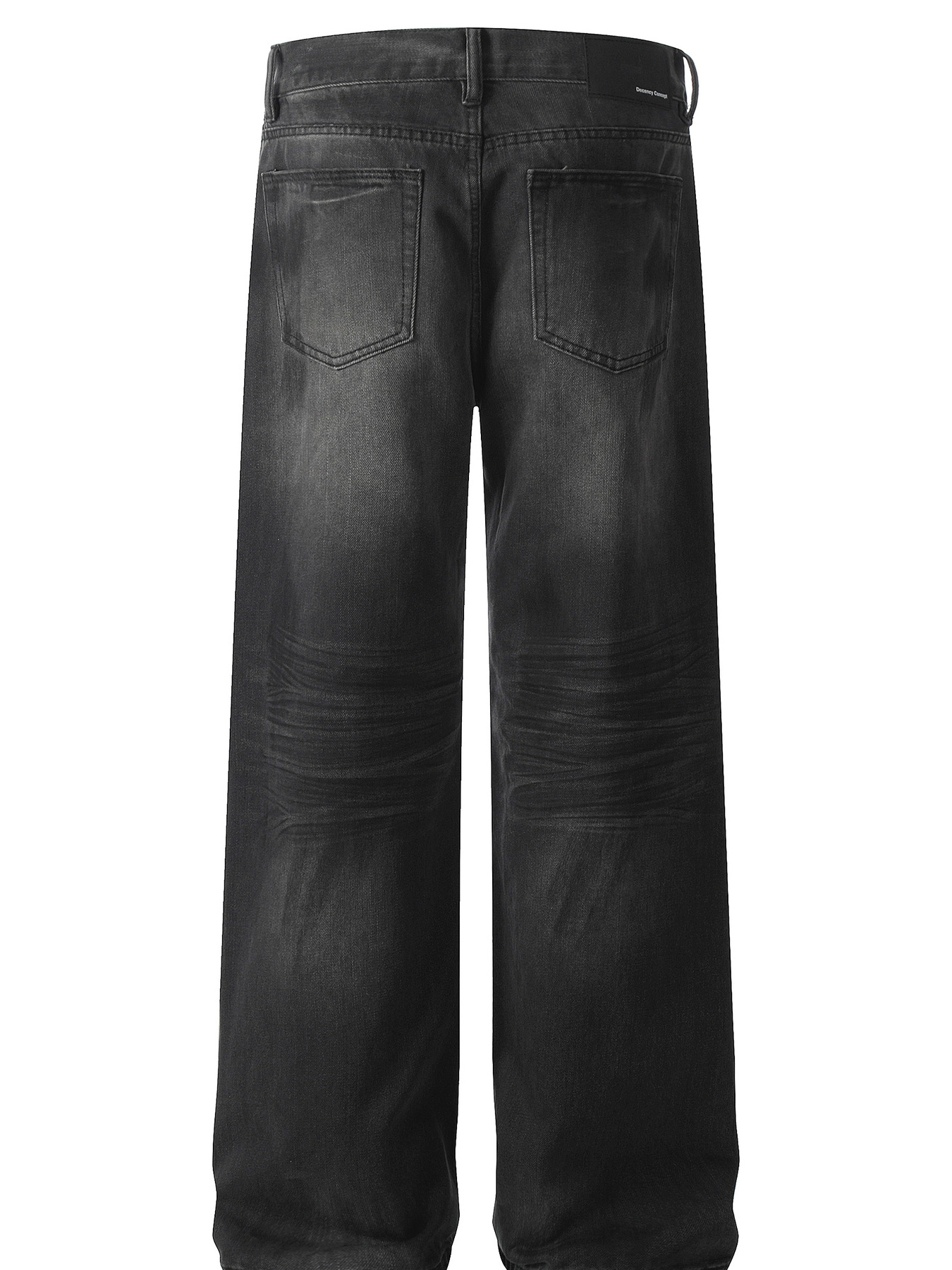Men's Washed Wide Leg Relaxed Fit Jeans