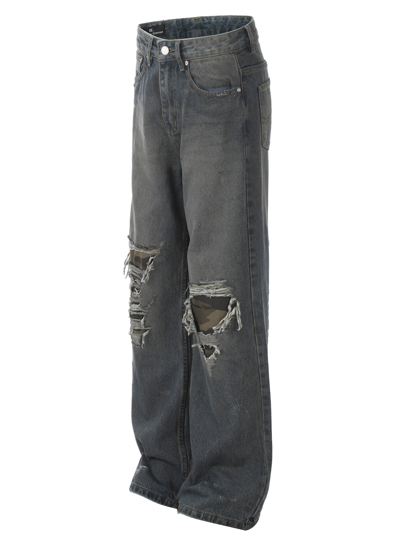 Men's Distressed Loose Fit Jeans