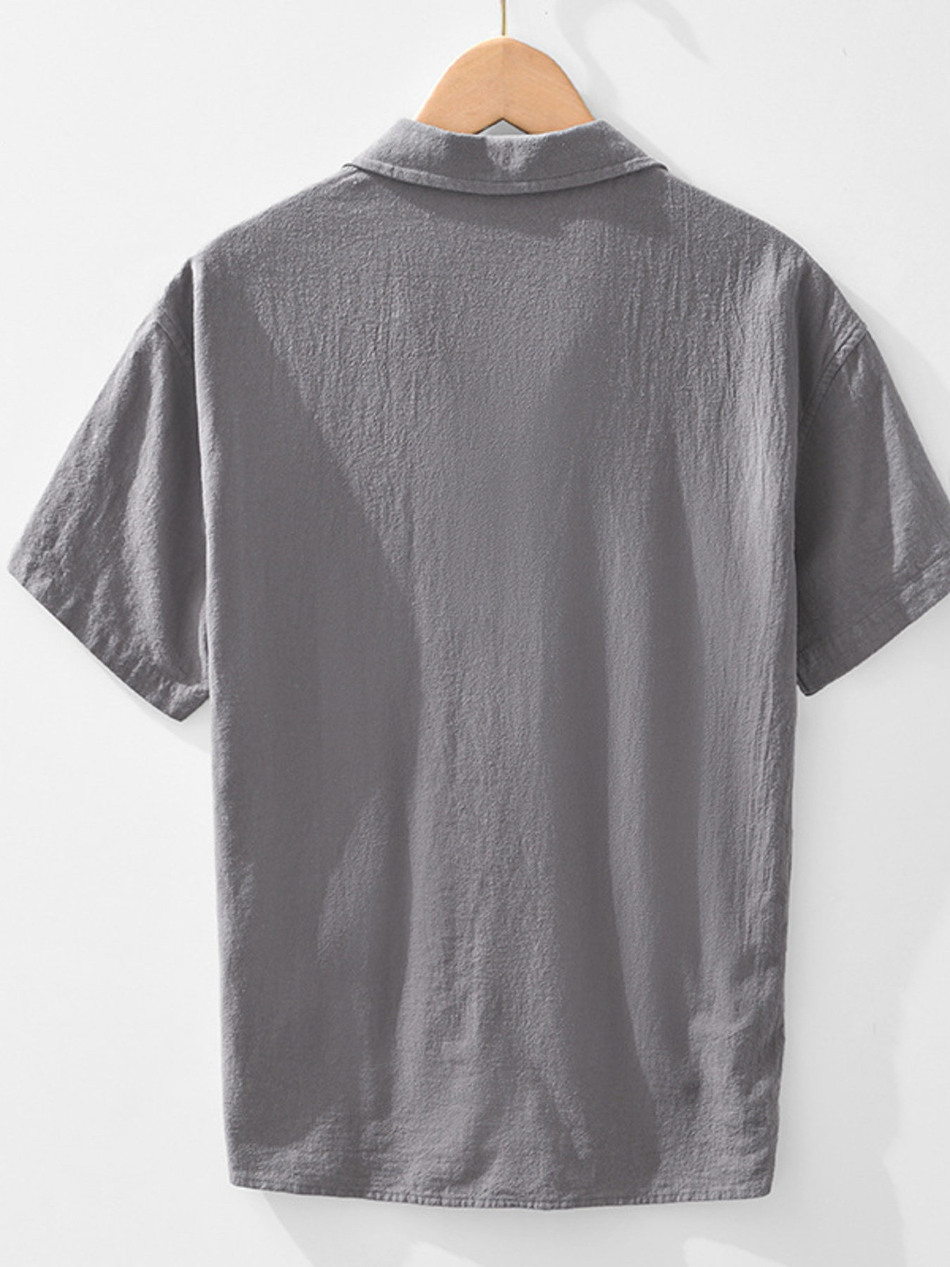 Men's Plus Size Collared Neck Short Sleeve T-Shirt