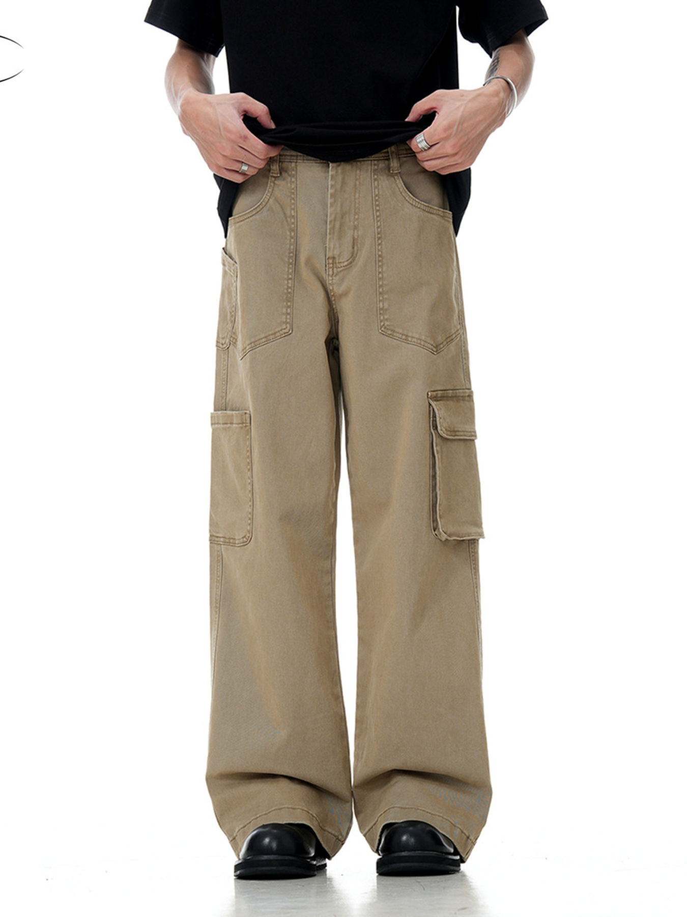 Men's Wide Leg Cargo Pants