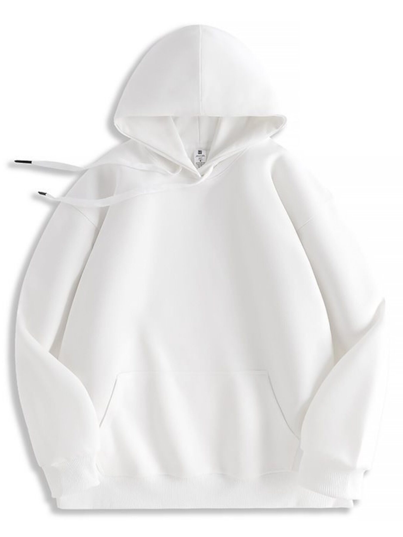 Men's Full Size Solid Color Casual Hoodie Plus Size