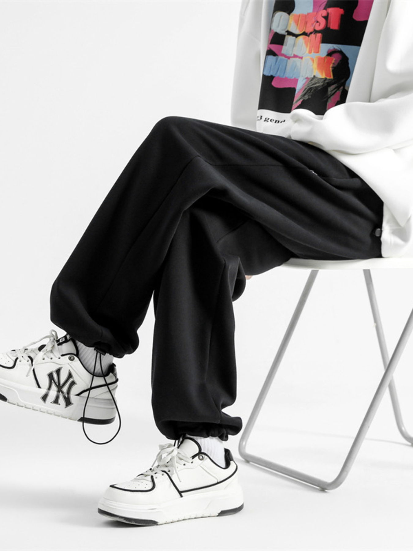 Men's Full Size Drawstring Wide Leg Pants Plus Size