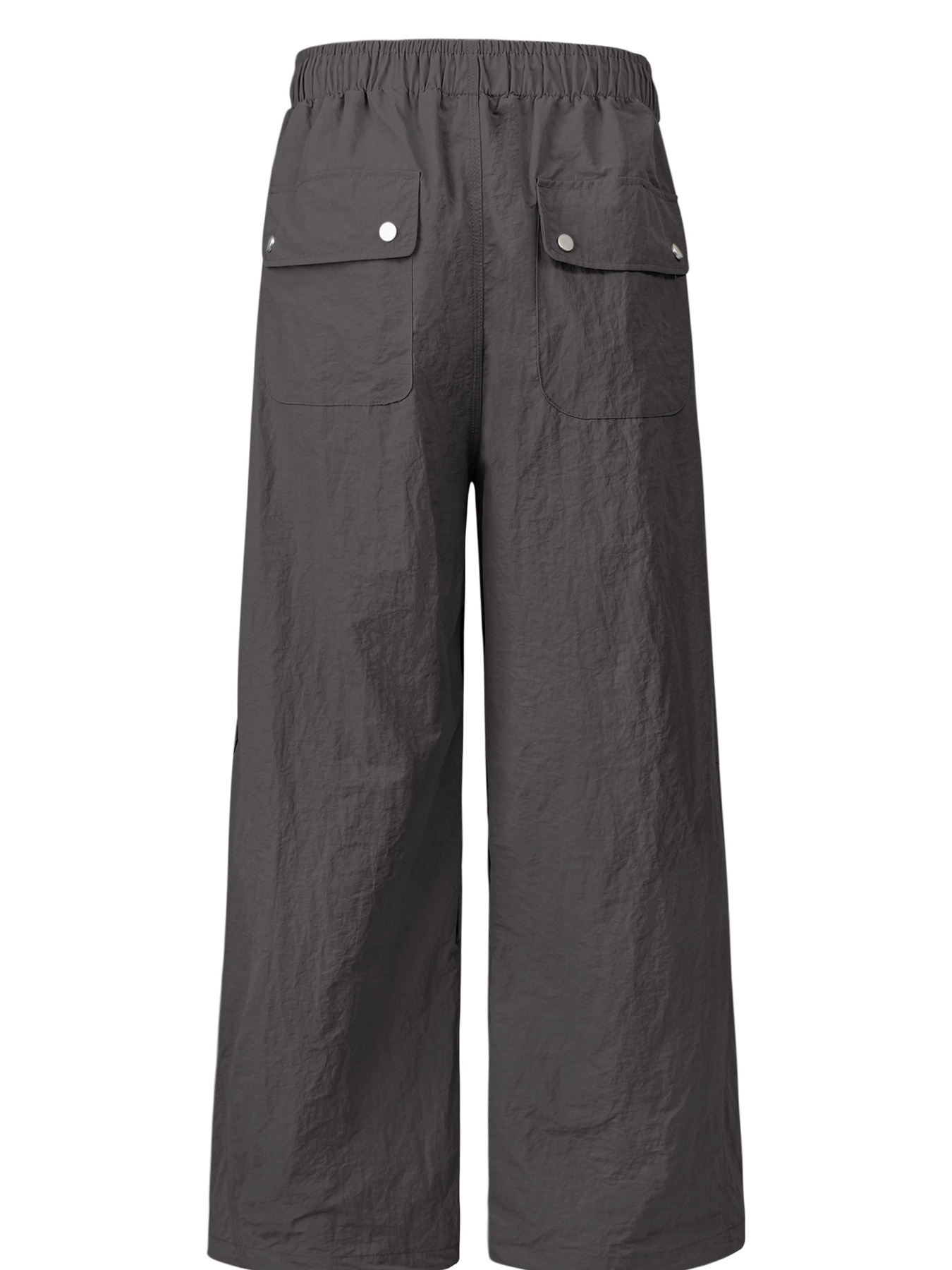 Men's Wide Leg Cargo Pants with Drawstring Waist