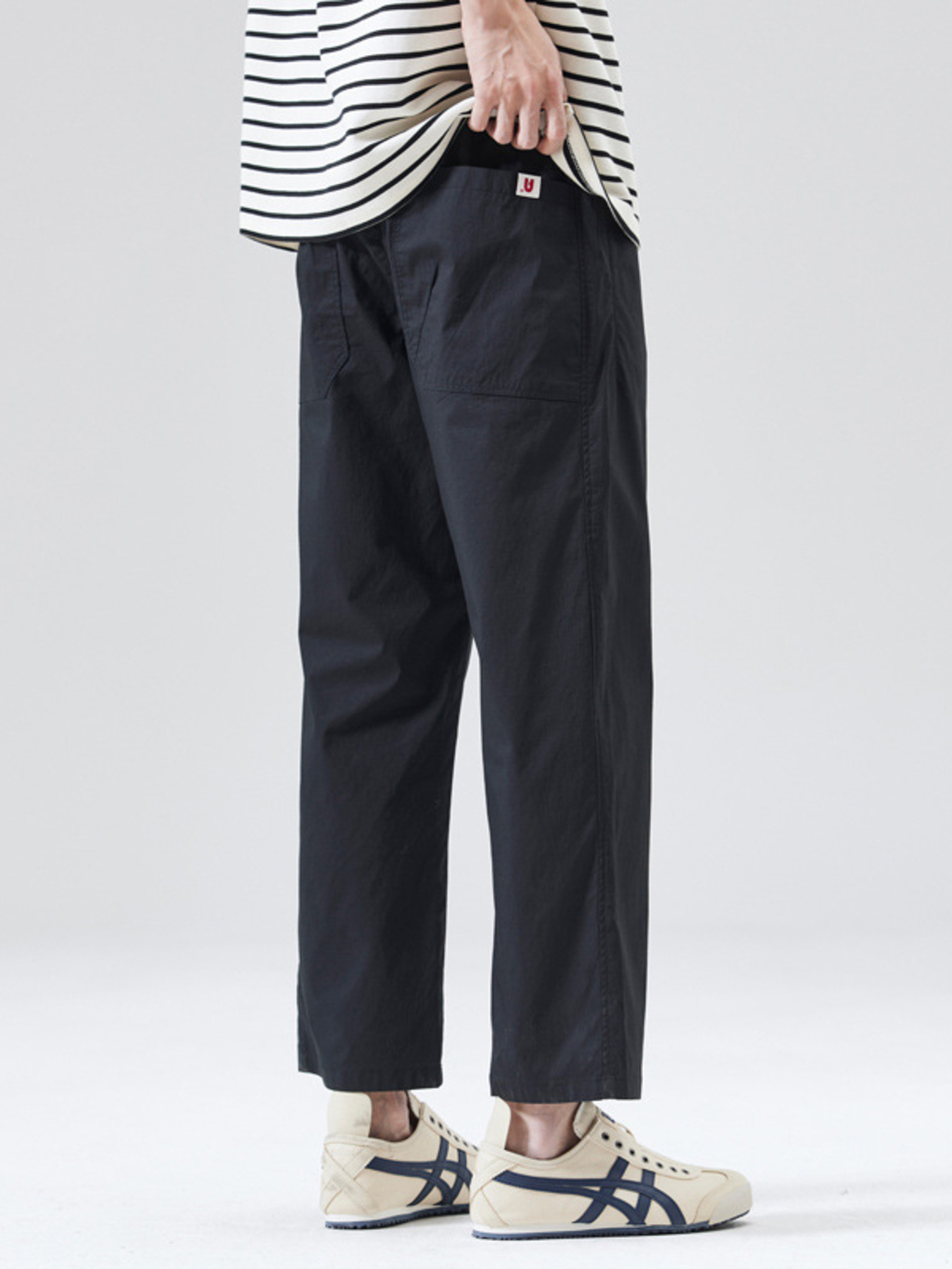 Men's Full Size Wide-Leg Casual Pants Plus Size