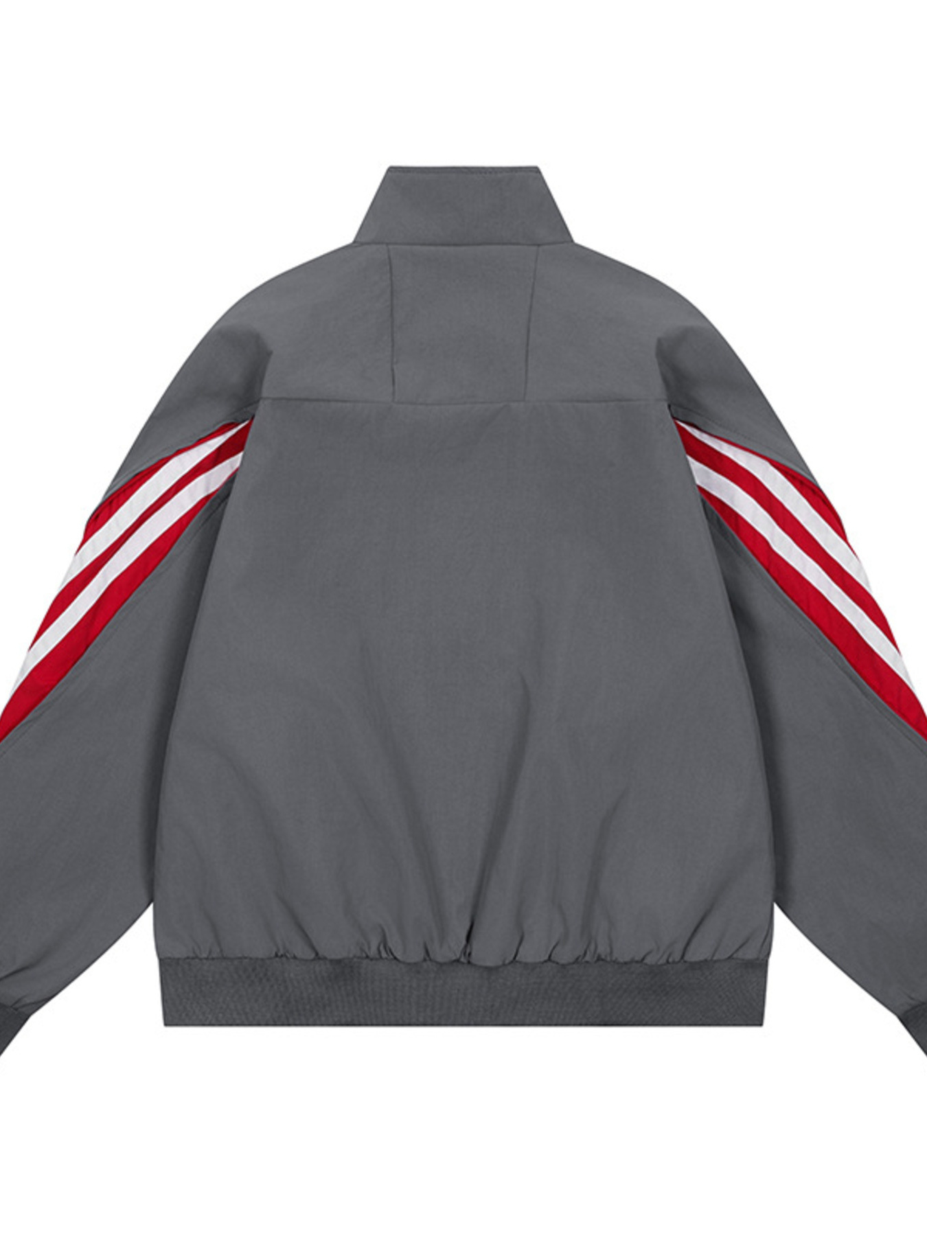Men's Striped Zip Up Long Sleeve Jacket