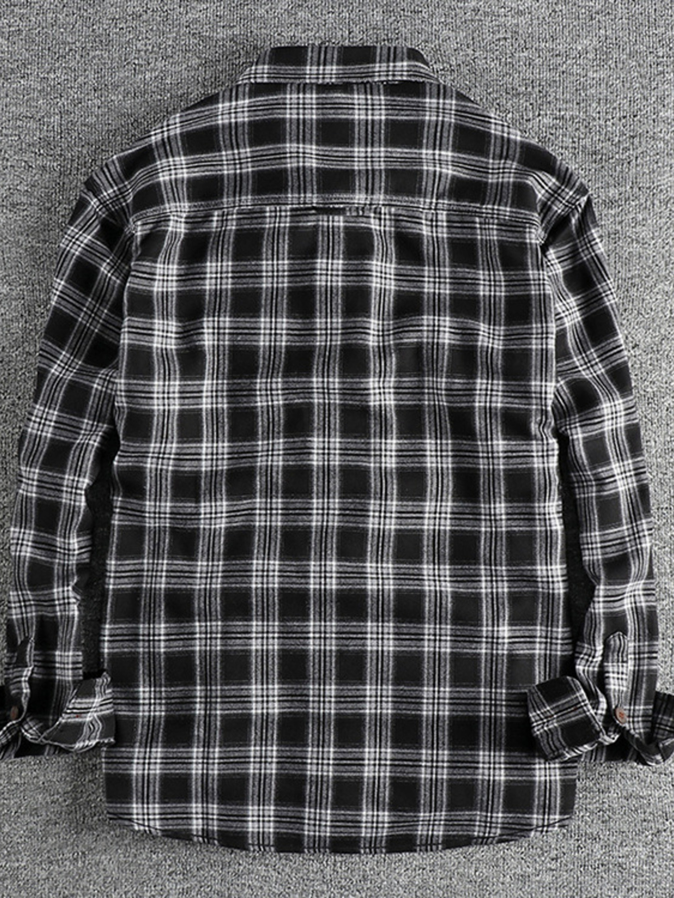Men's Plus Size Plaid Button Down Shirt
