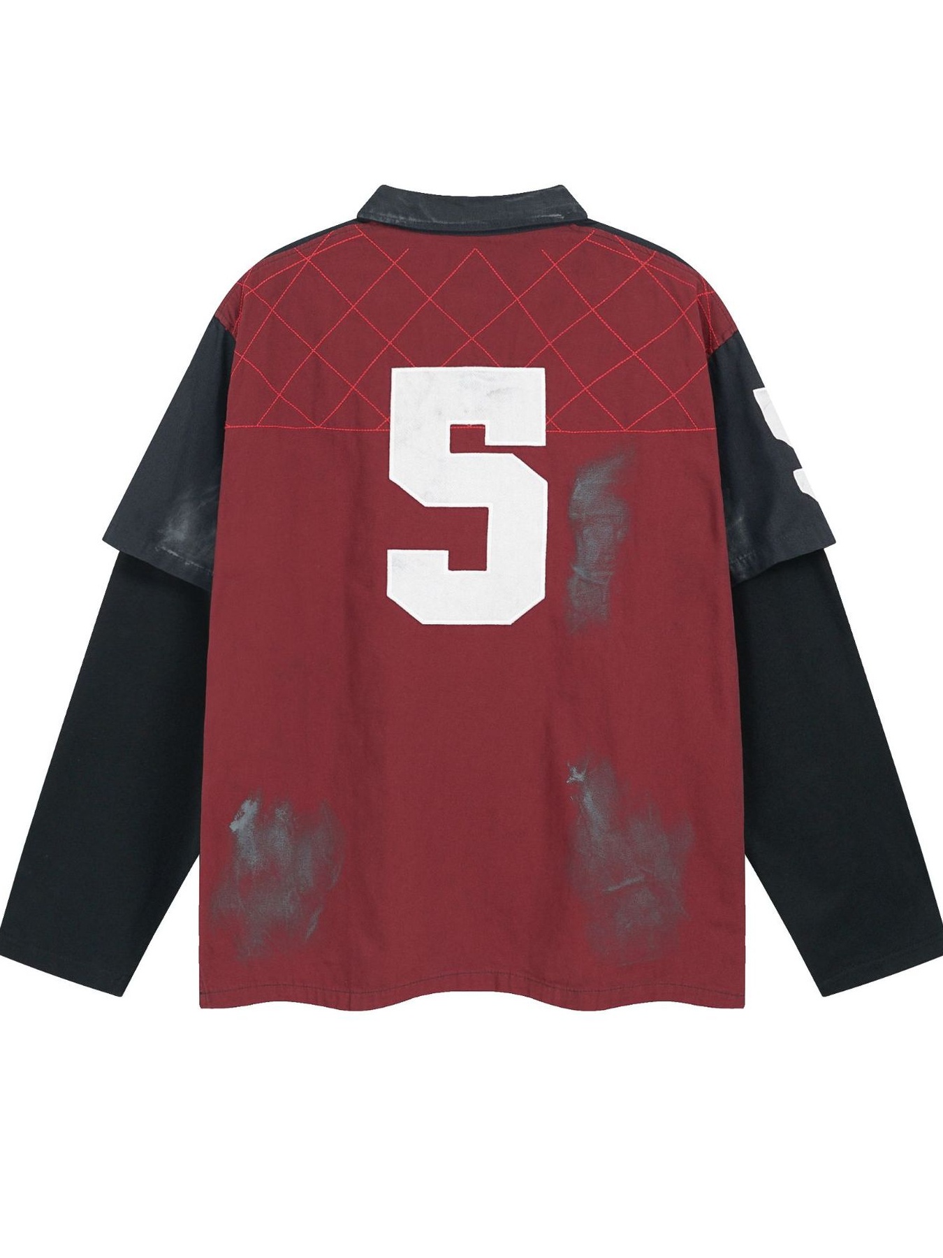 Men's Washed Graphic Rugby Sweatshirt