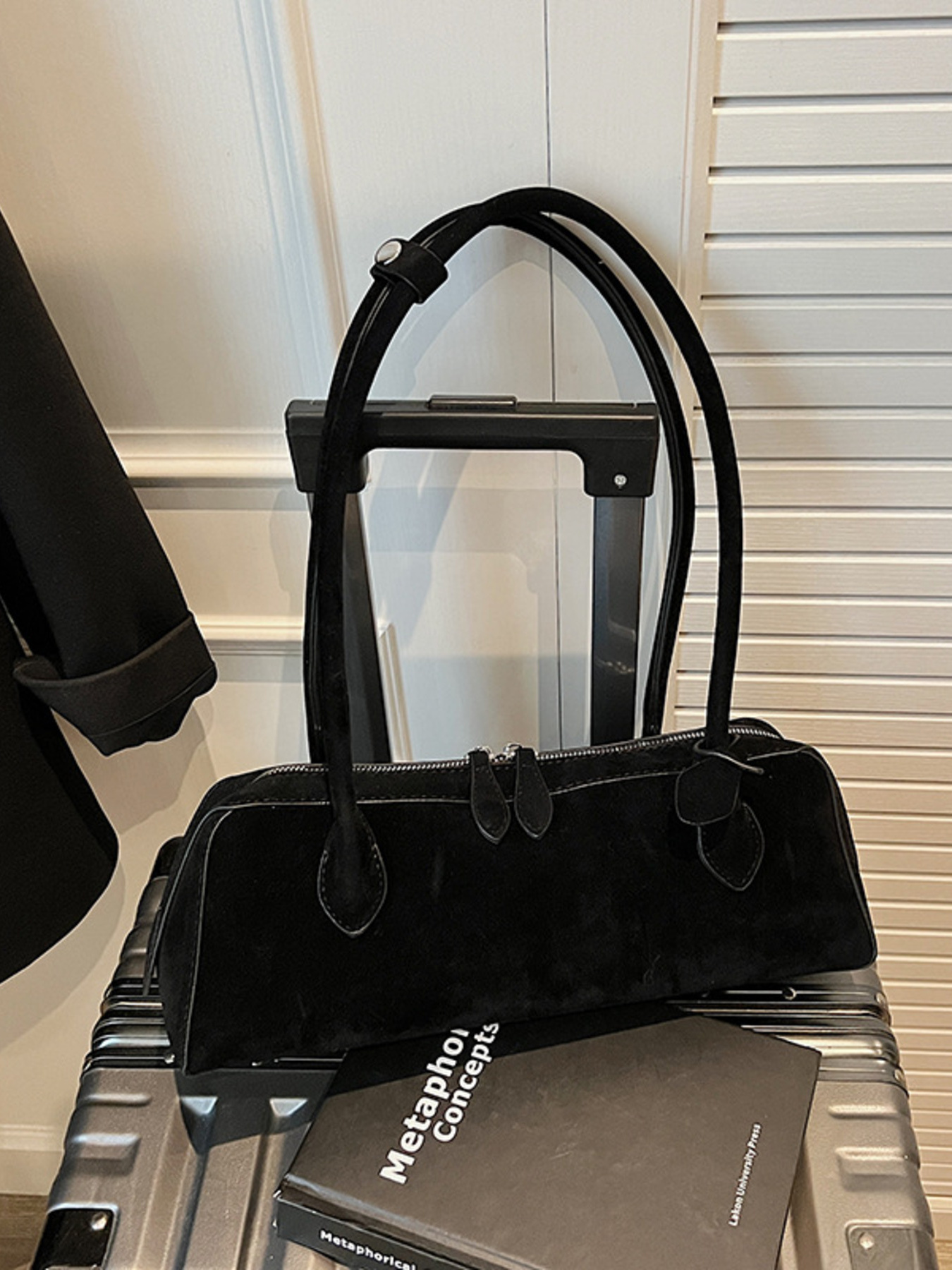 Solid Color Shoulder Bag