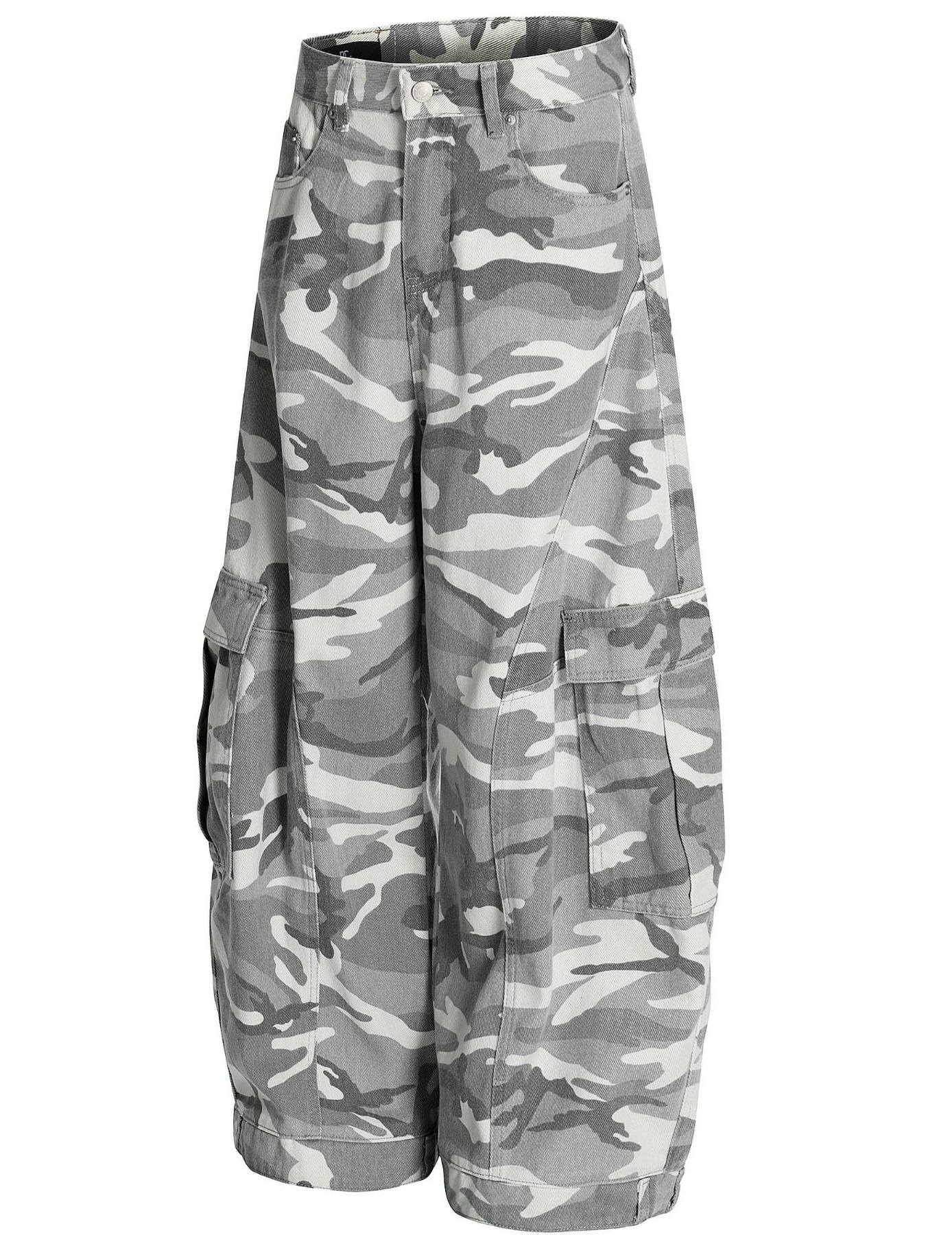 Men's Camo Cargo Wide Leg Jeans