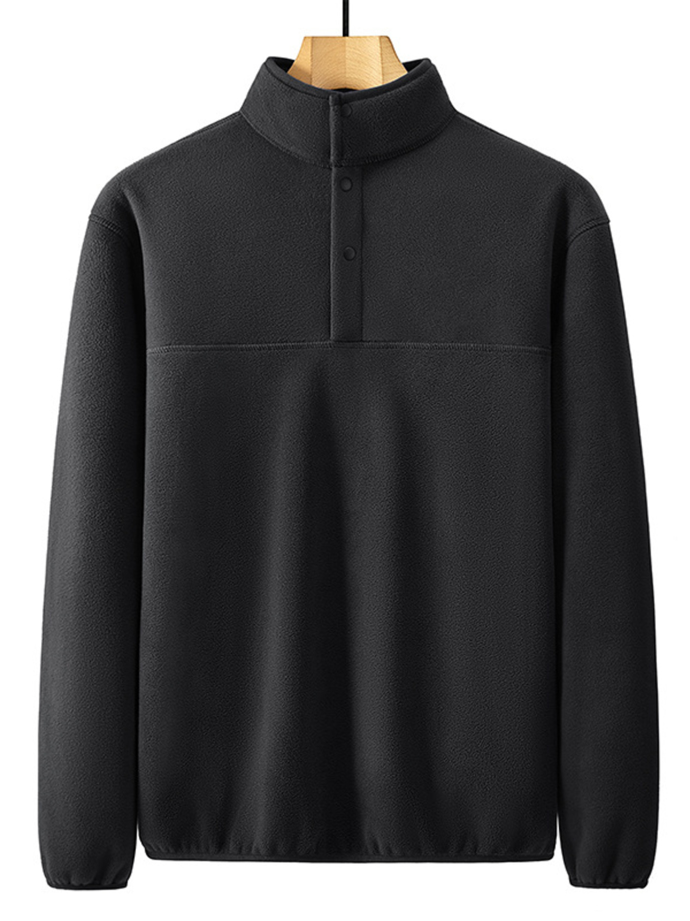 Men's Plus Size Fleece Turtleneck Long Sleeve Sweatshirt