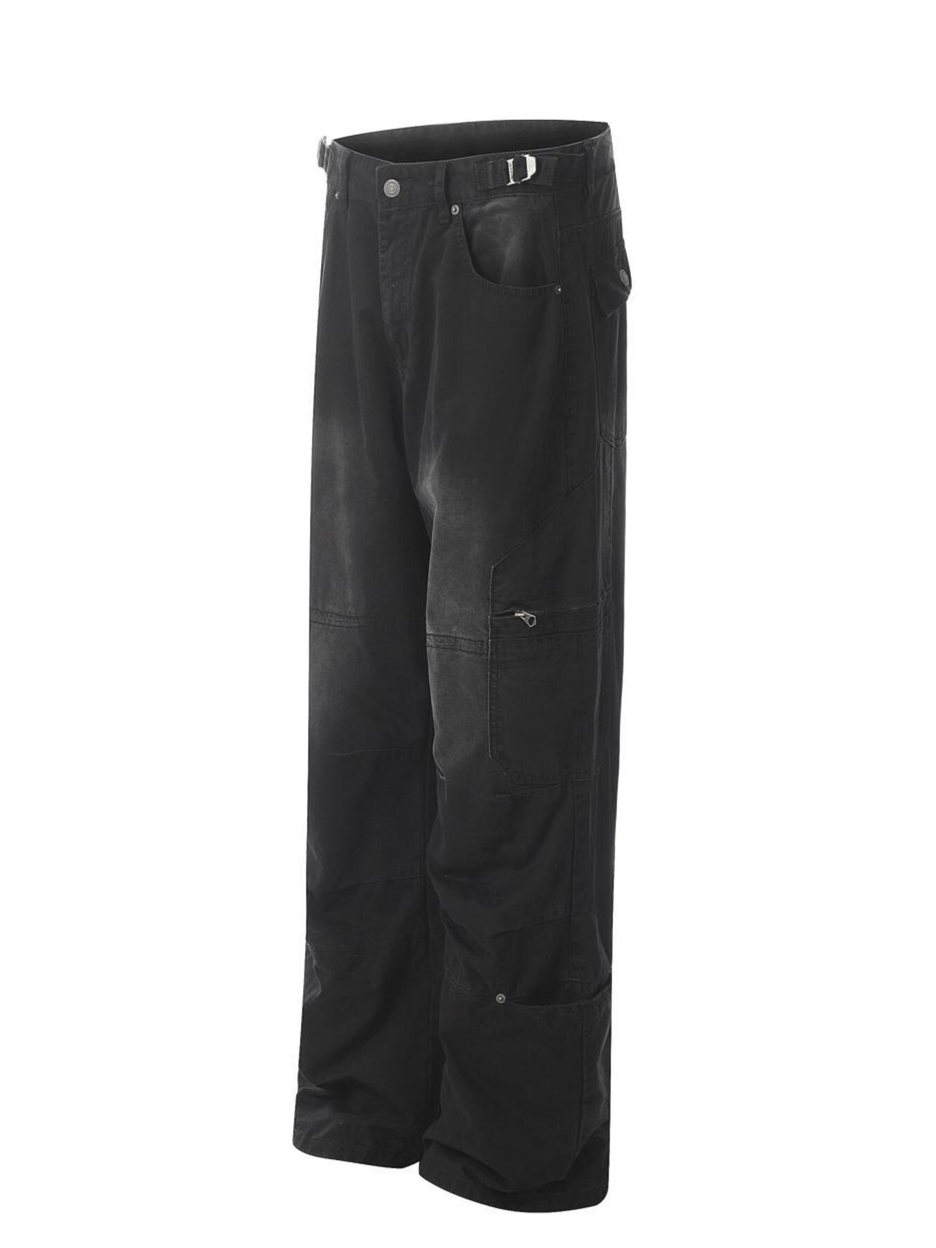 Men's Vintage Wide Leg Cargo Jeans