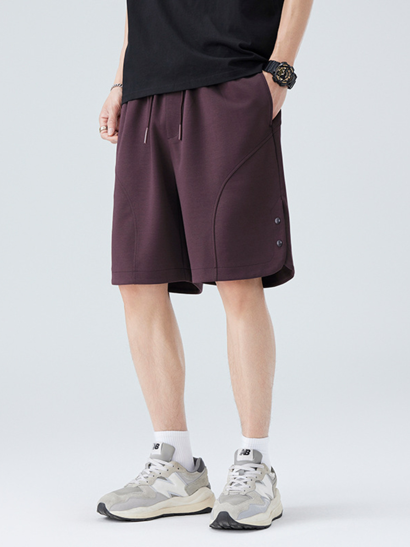 Men's Plus Size Drawstring Loose Fit Shorts