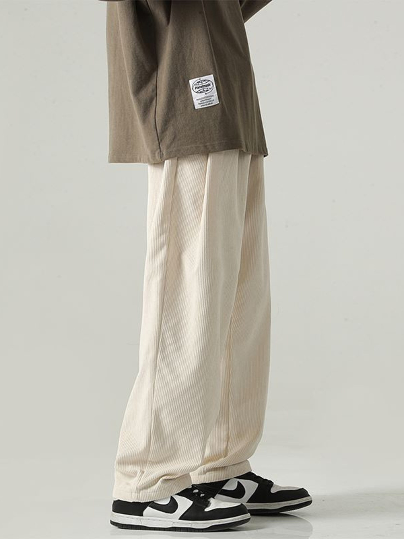 Men's Plus Size Drawstring Wide Leg Pants