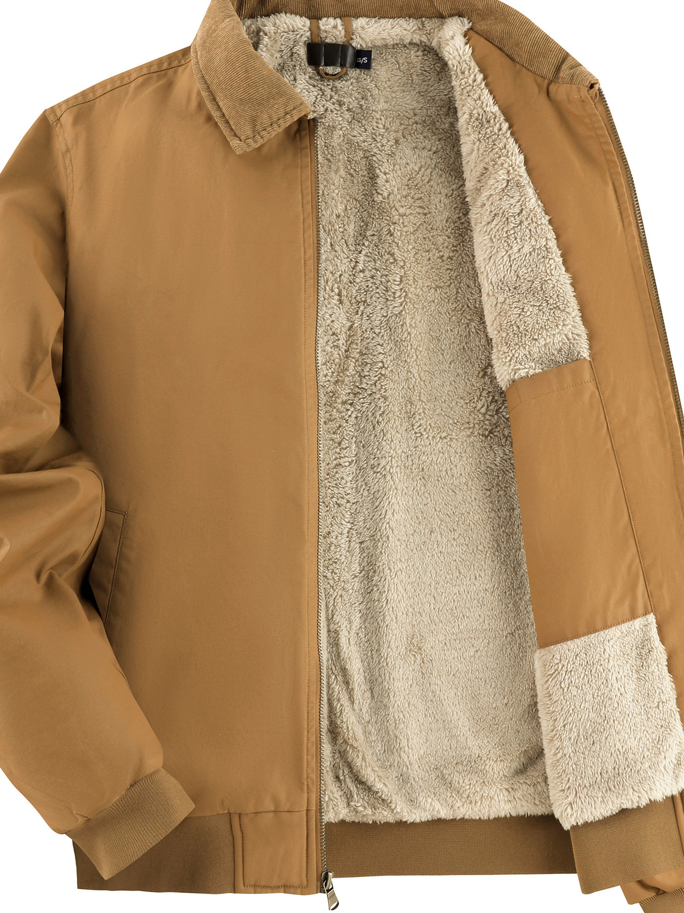Men's Sherpa Lined Zip Up Jacket