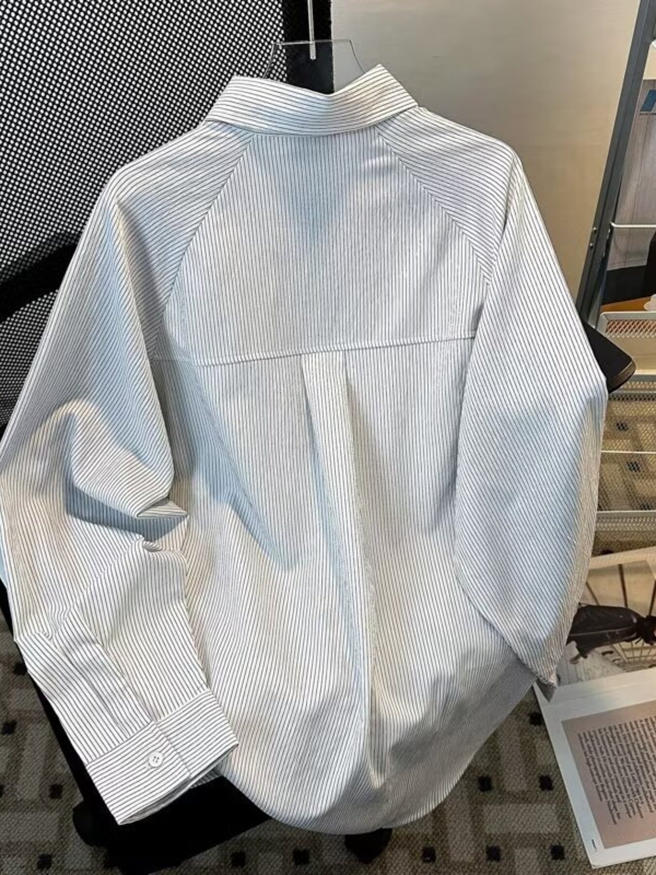 Men's Color Block Striped Long Sleeve Shirt