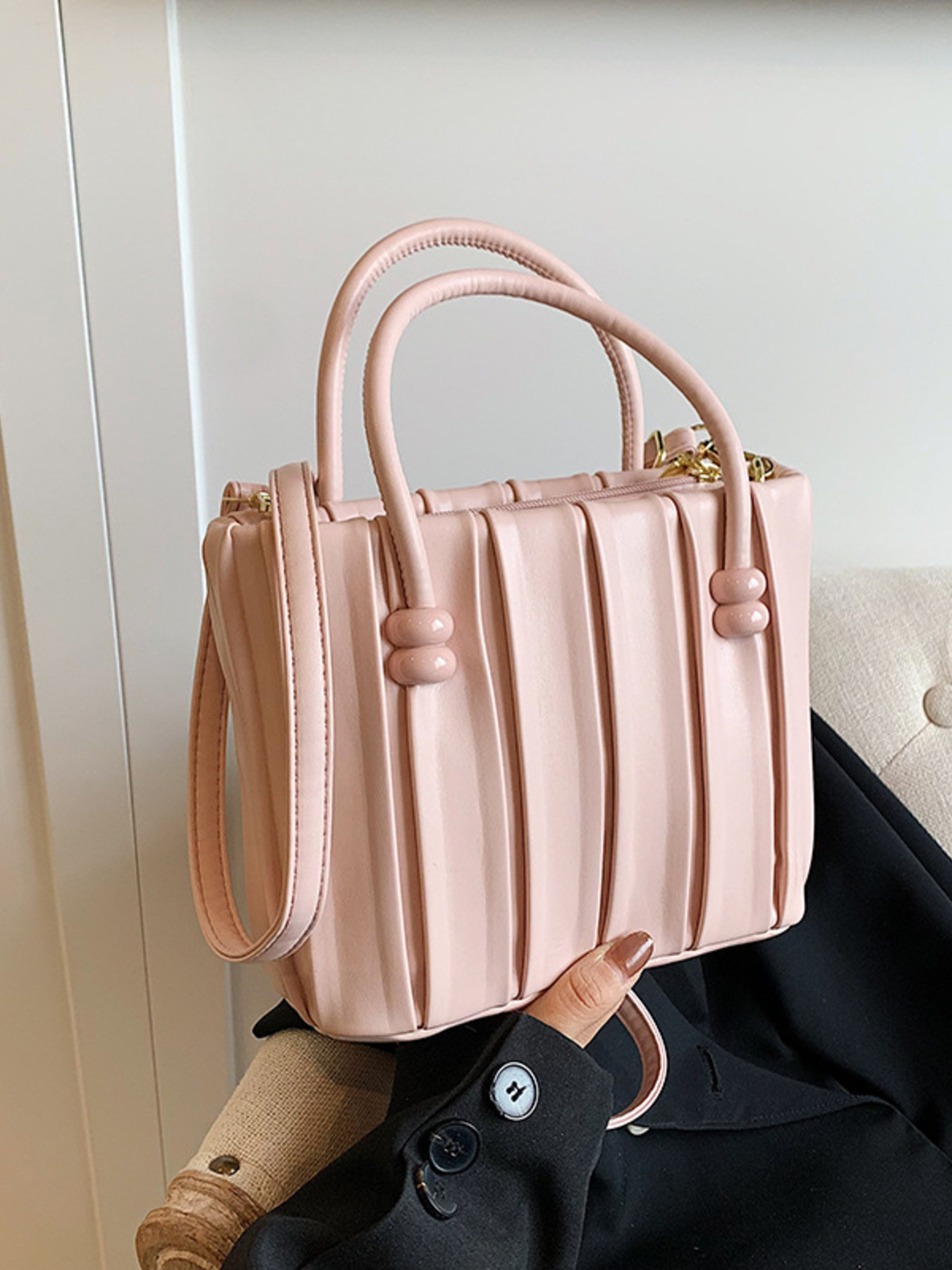 Top-Handle Crossbody Bag