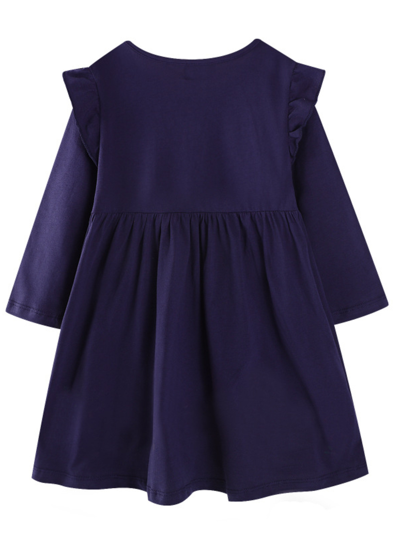 Children's Embroidered Long Sleeve Casual Dress