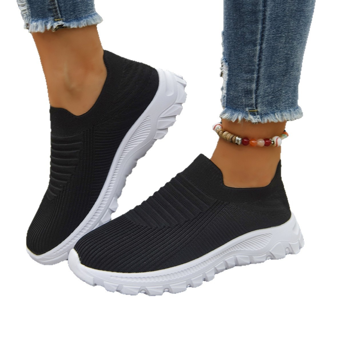 Breathable Mesh Platform Athletic