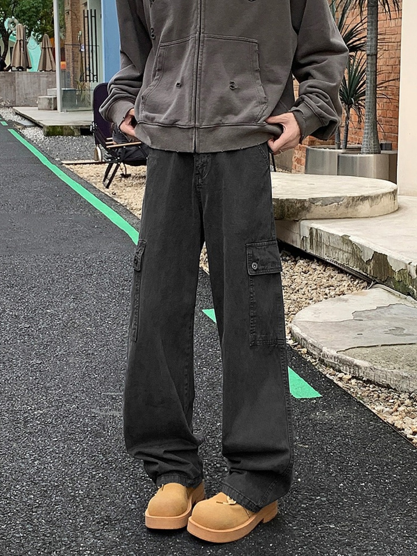 Men's Full Size Loose Fit Cargo Pants Plus Size