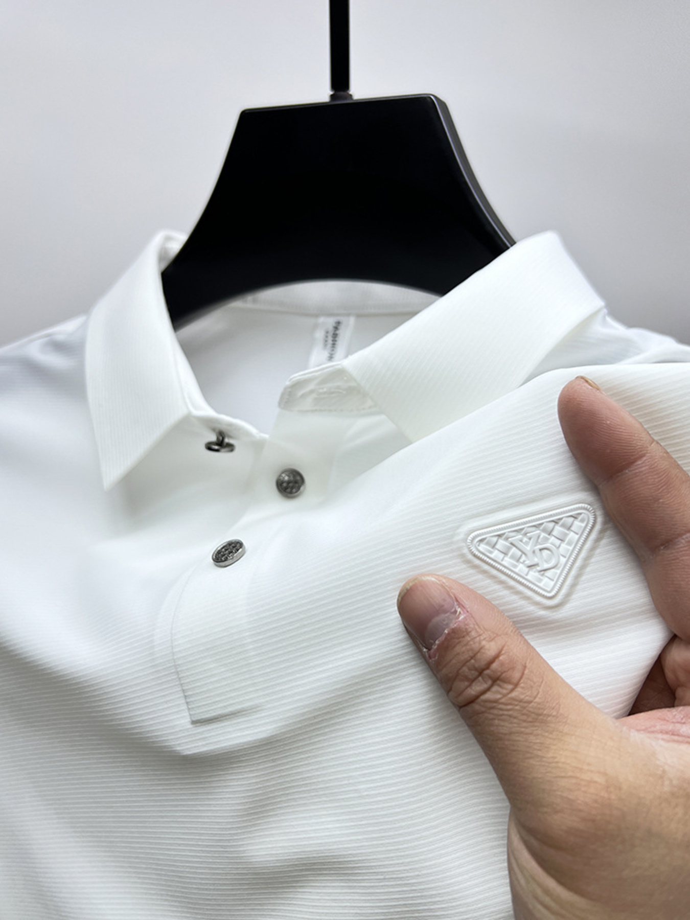 Men's Plus Size Short Sleeve Casual Polo with Classic Collar