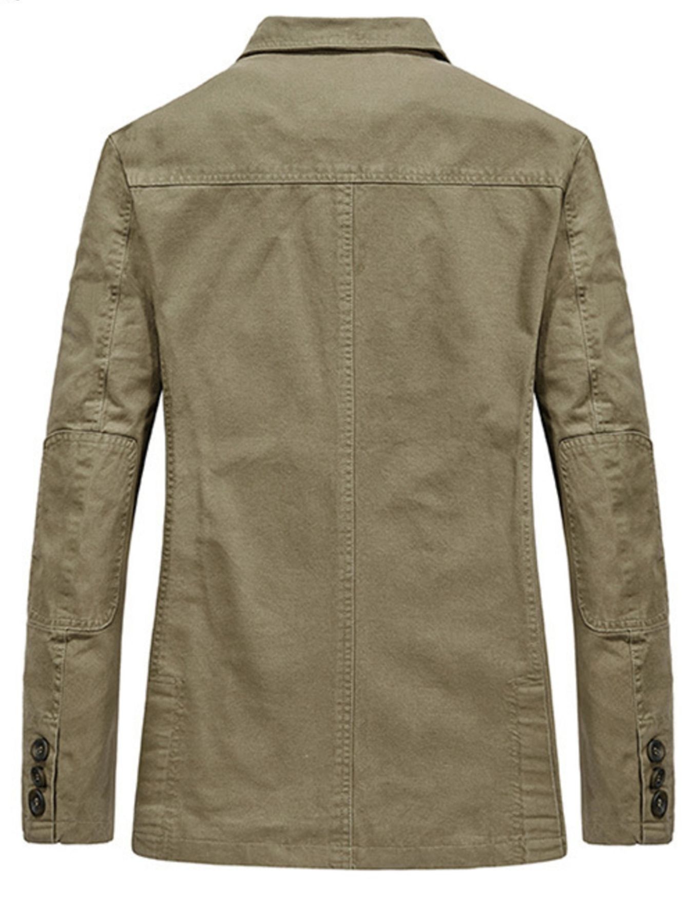 Men's Plus Size Lapel Collar Button Up Blazer