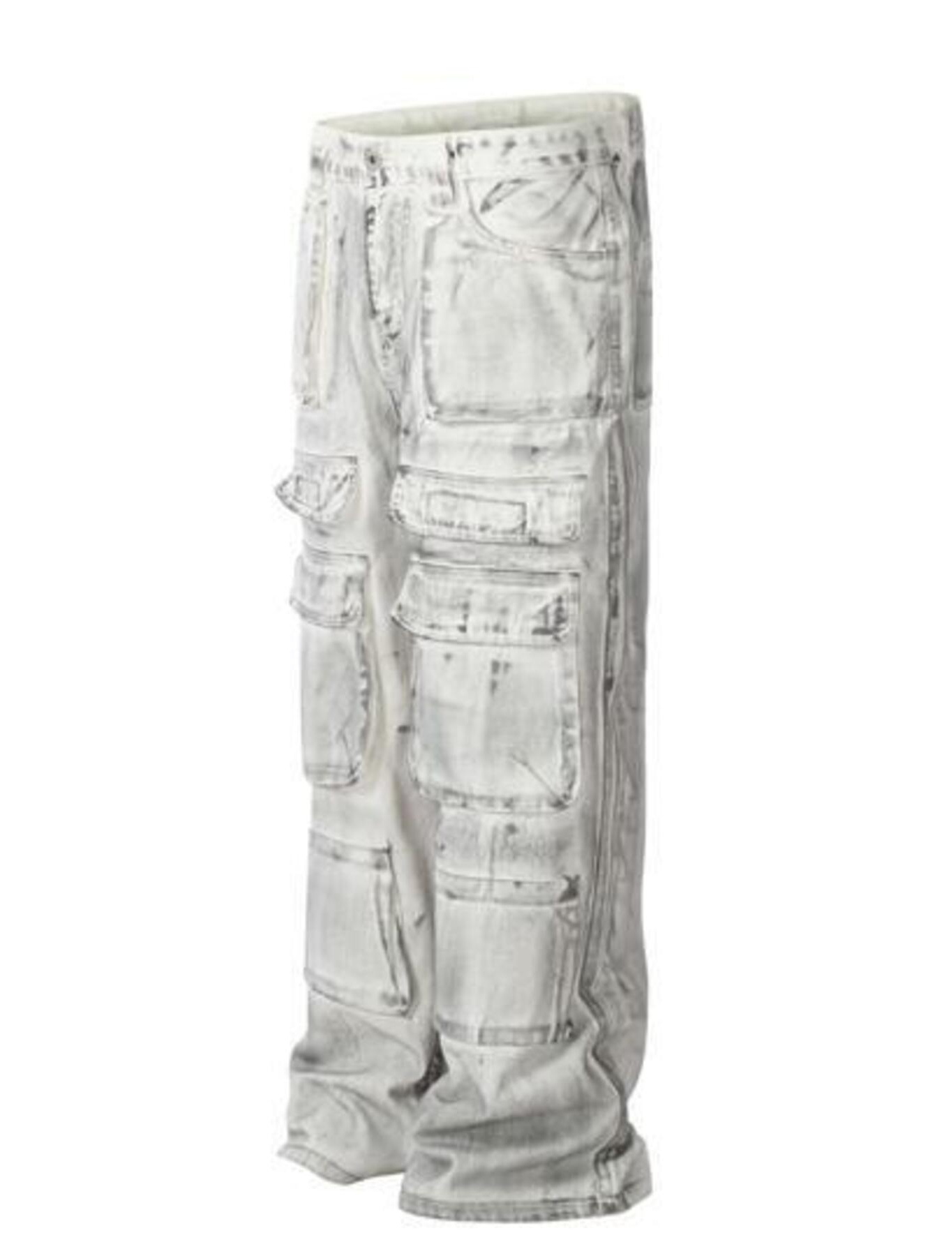 Men's Multi-Pocket Cargo Denim Jeans