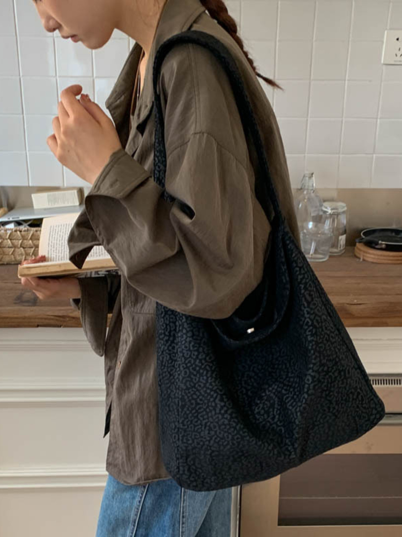 Leopard Print Tote Bag