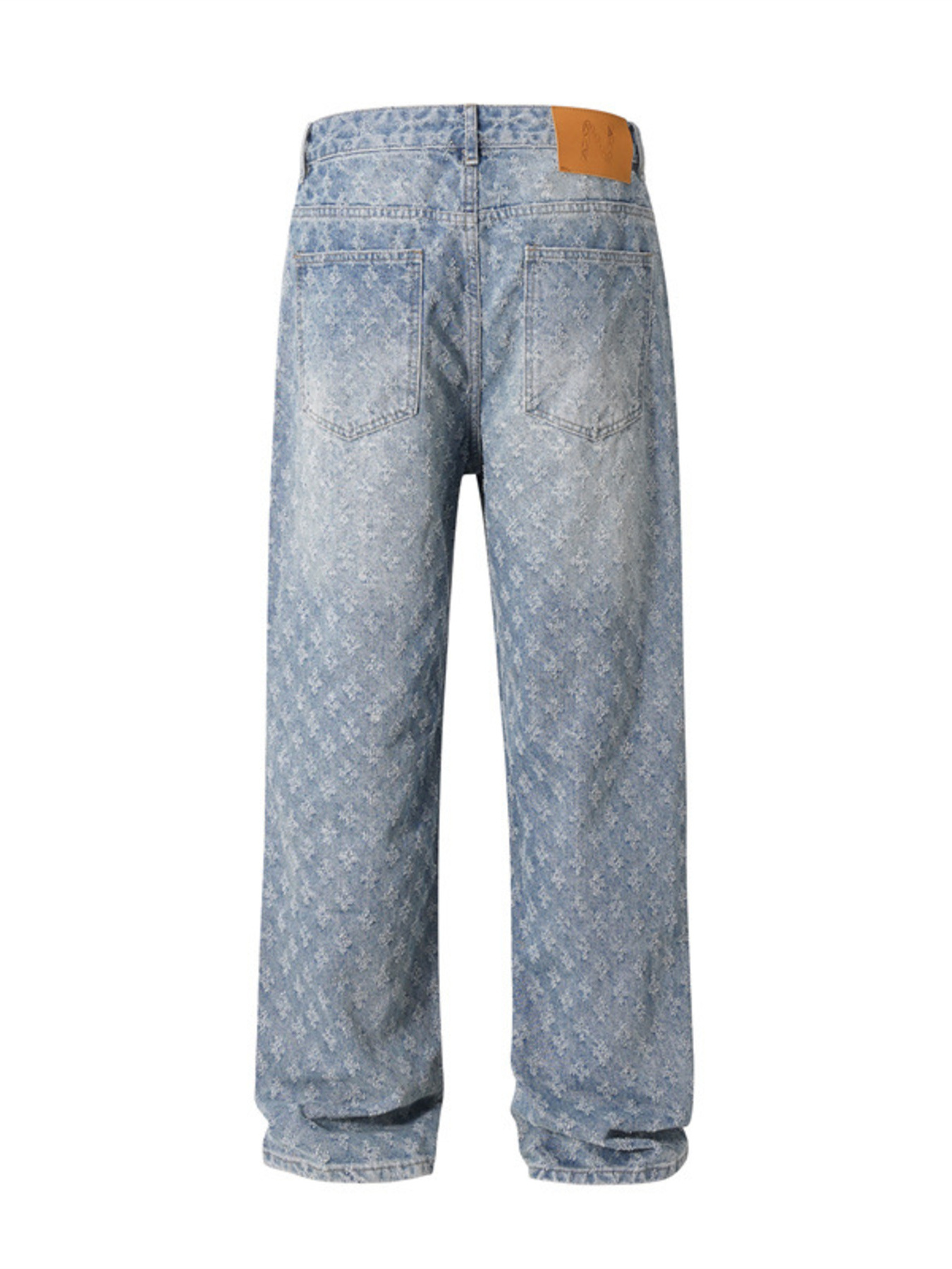 Men's Wash Wide Leg Jeans