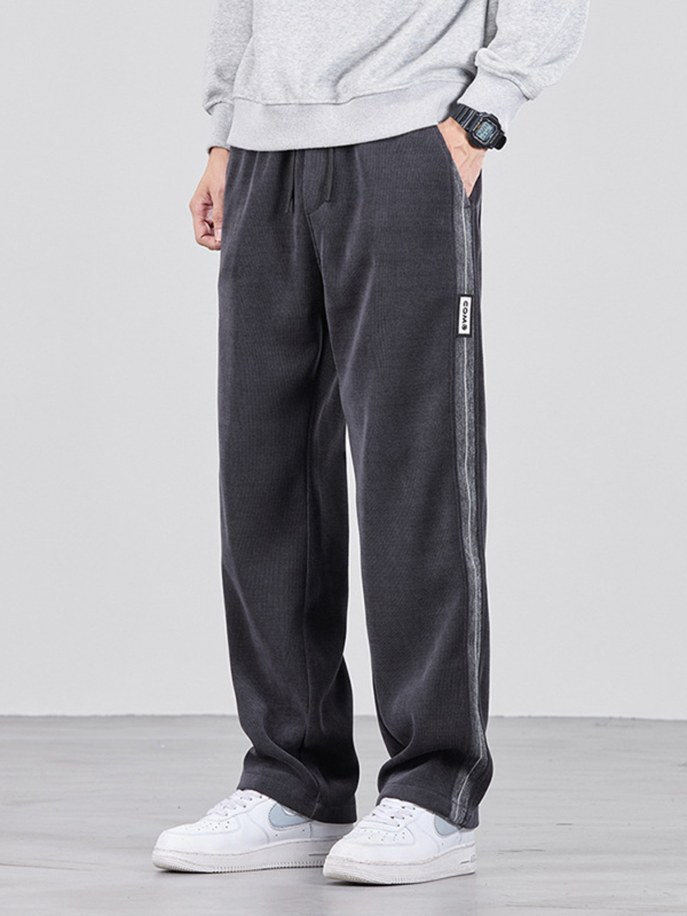 Men's Plus Size Wide Leg Pants